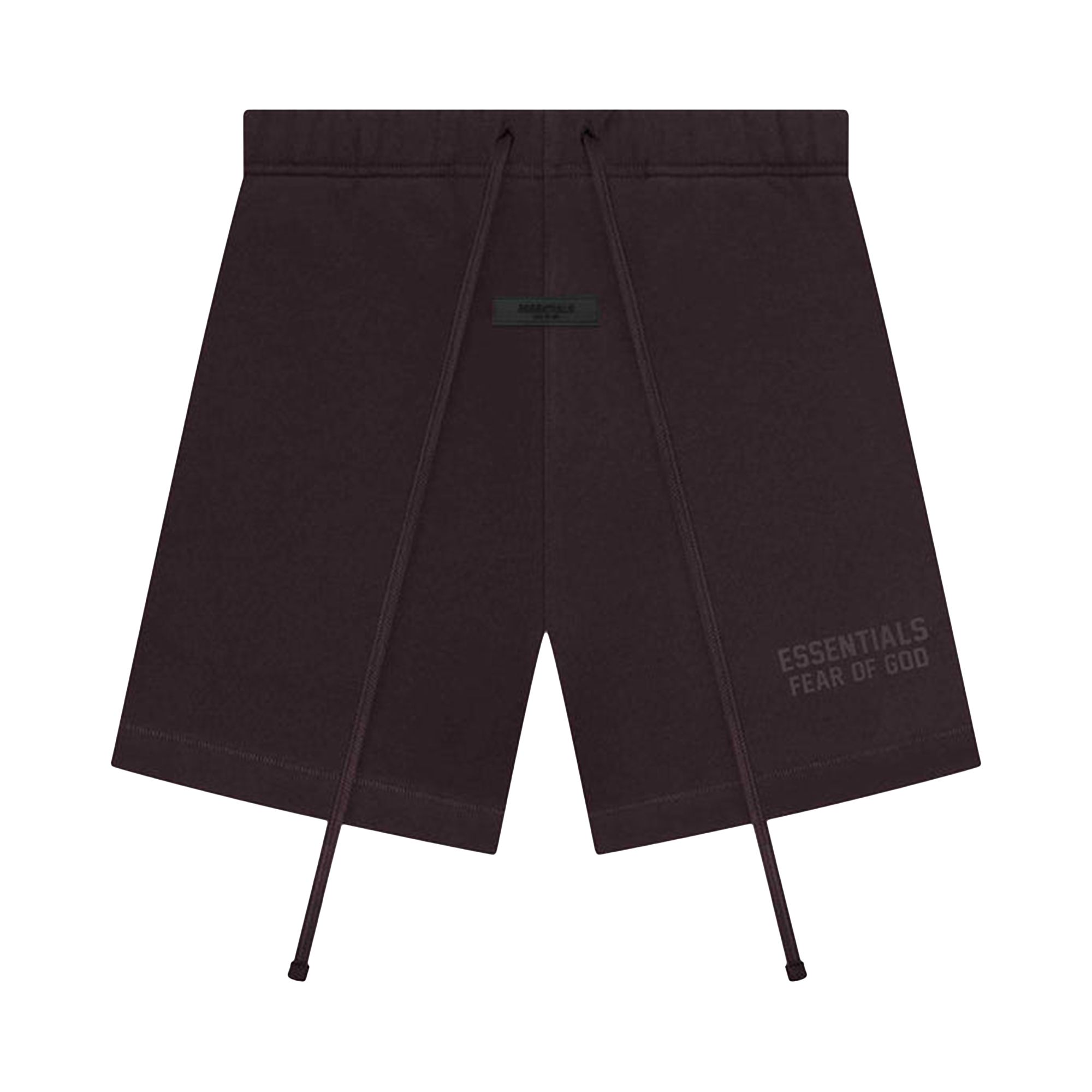 Pre-owned Essentials Fear Of God Sweatshort 'plum' In Brown