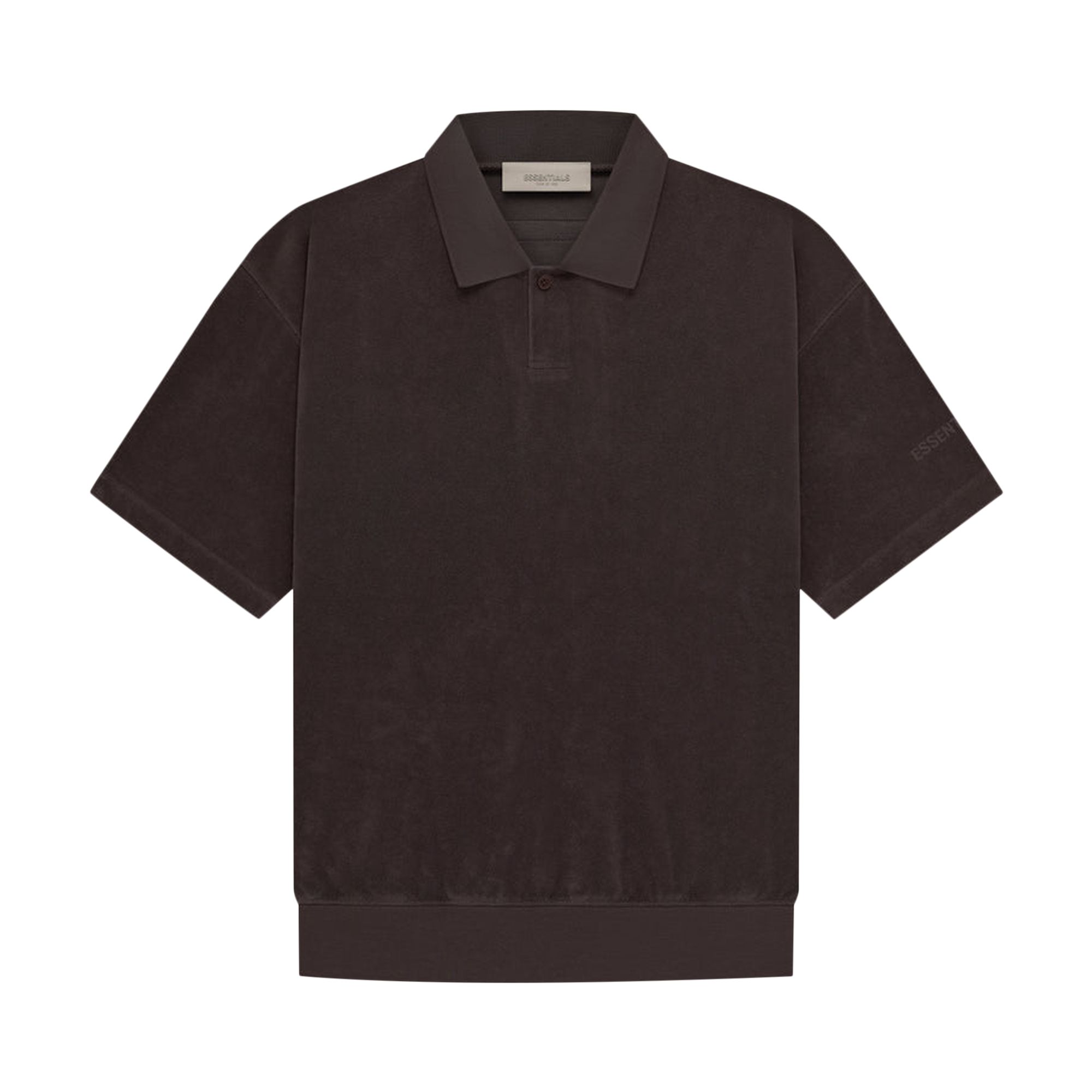 Pre-owned Essentials Fear Of God  Terry Polo 'plum' In Brown