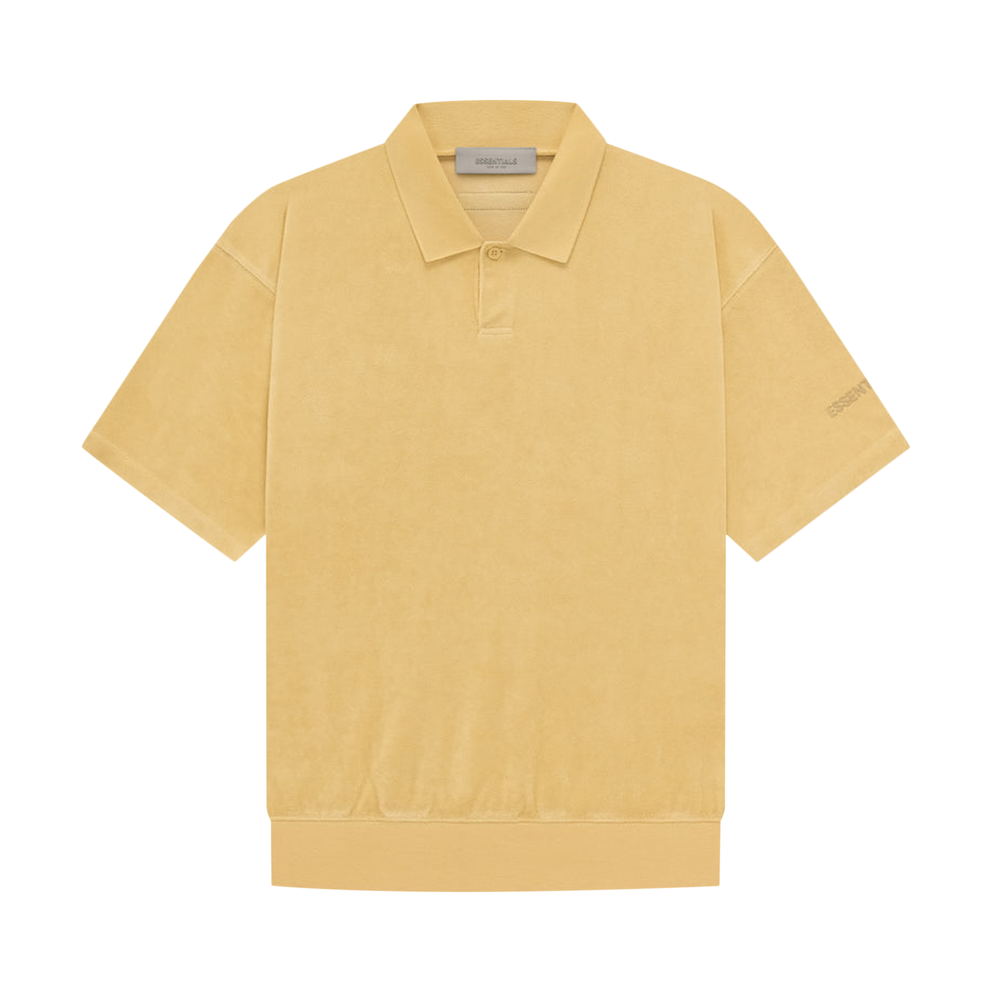 Pre-owned Essentials Fear Of God  Terry Polo 'light Tuscan' In Yellow