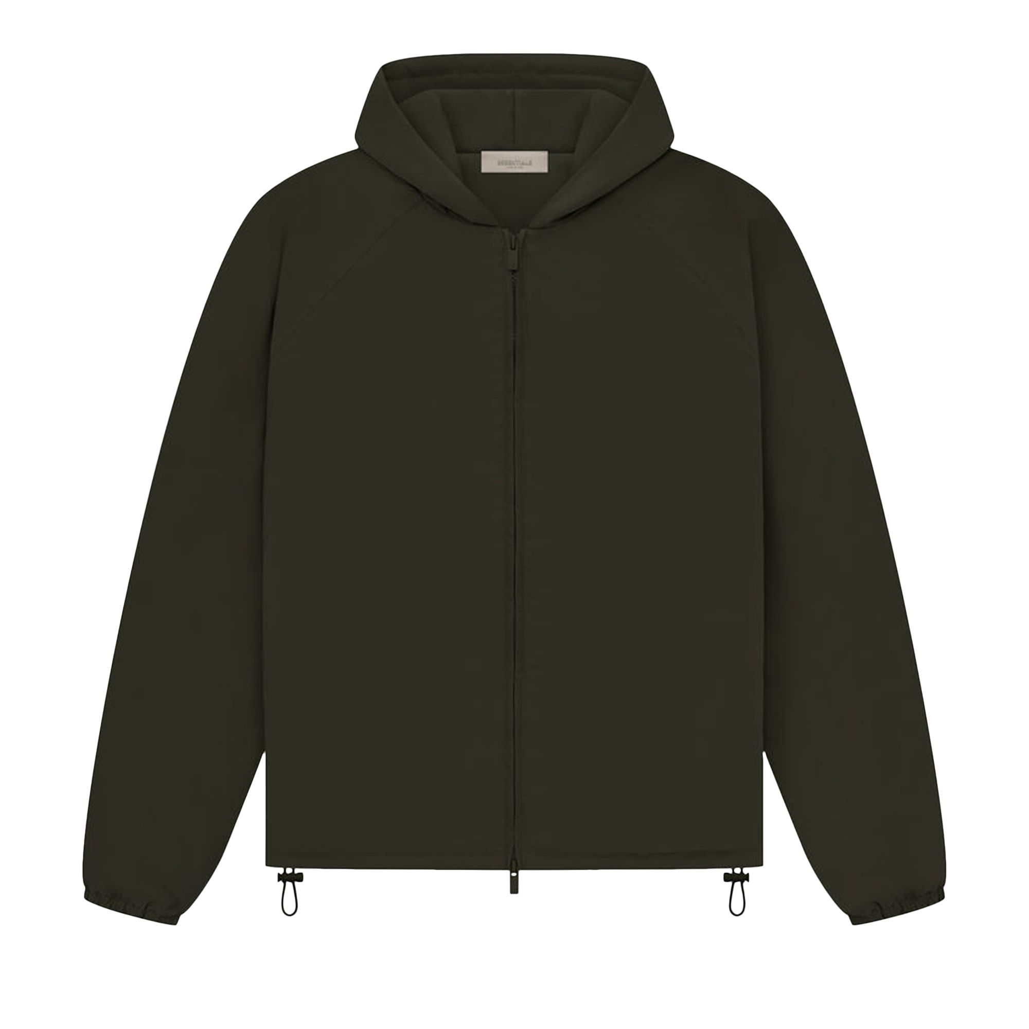 Pre-owned Essentials Fear Of God Full Zip Jacket 'off Black'