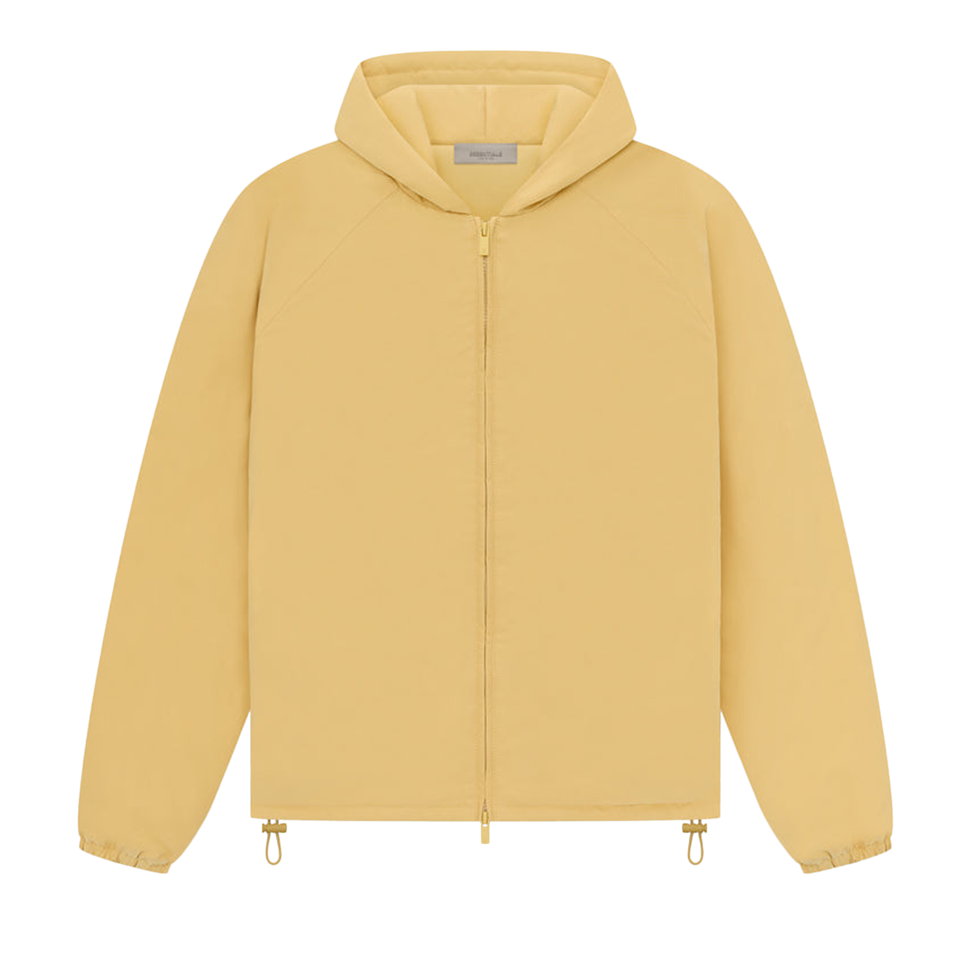Pre-owned Essentials Fear Of God  Full Zip Jacket 'light Tuscan' In Yellow
