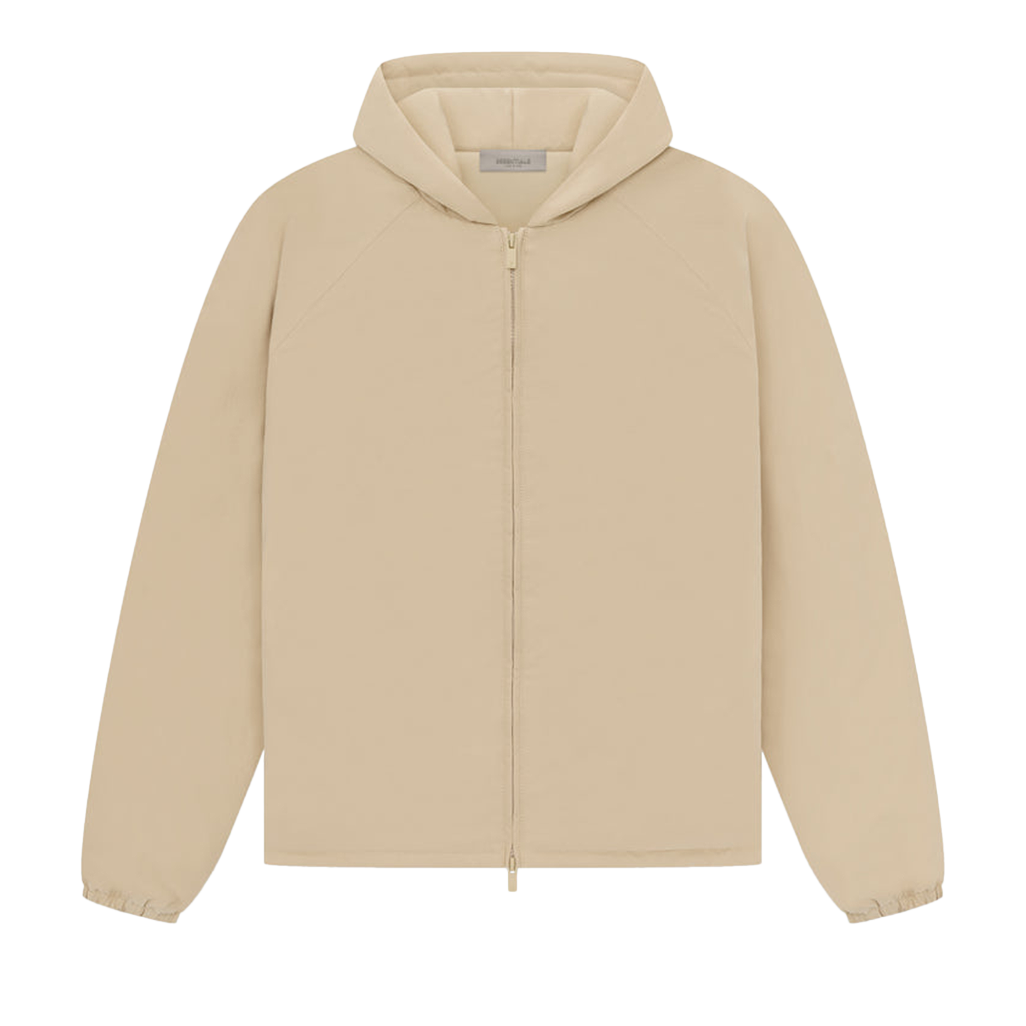 Pre-owned Essentials Fear Of God  Full Zip Jacket 'sand' In Tan