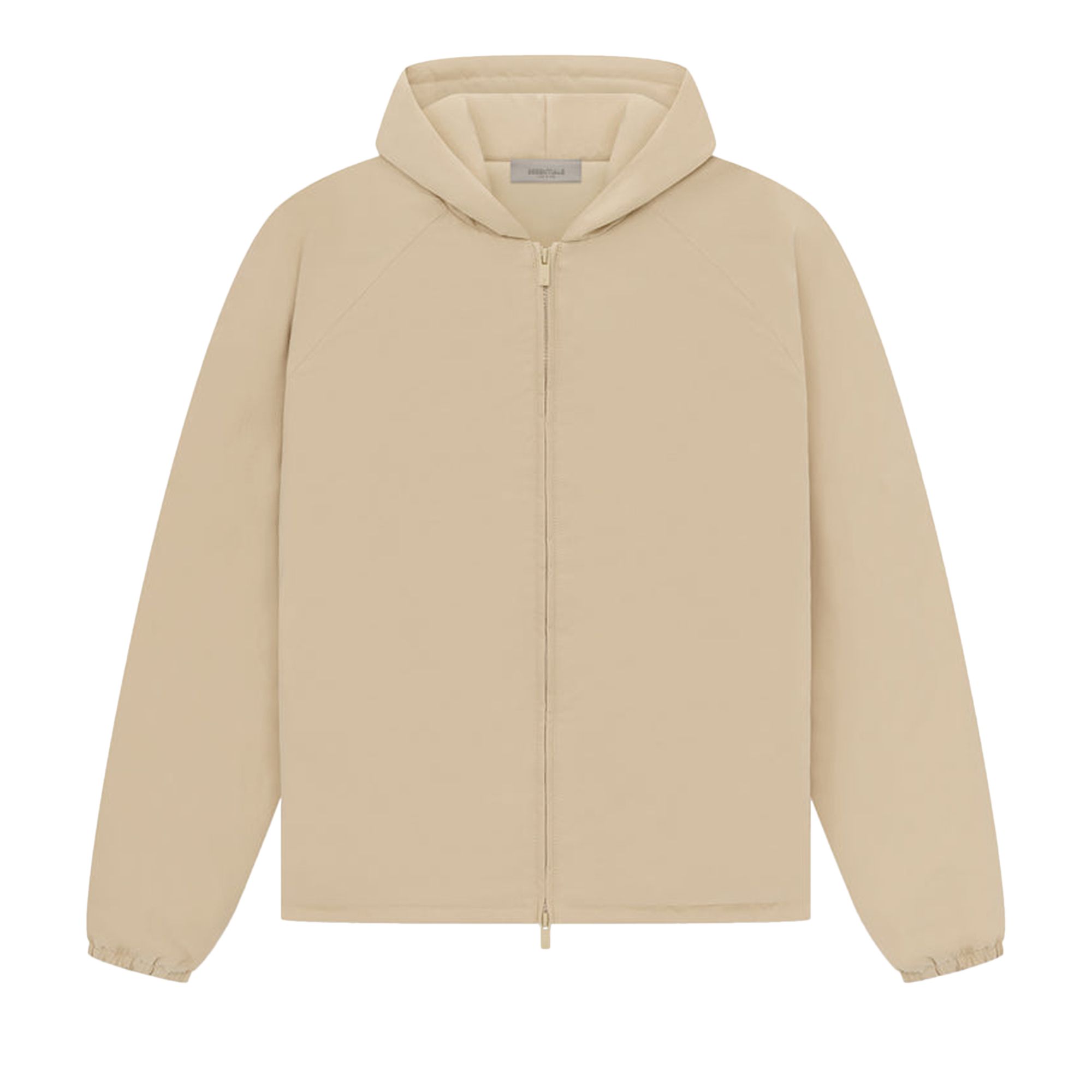 Pre-owned Essentials Fear Of God Full Zip Jacket 'sand' In Tan