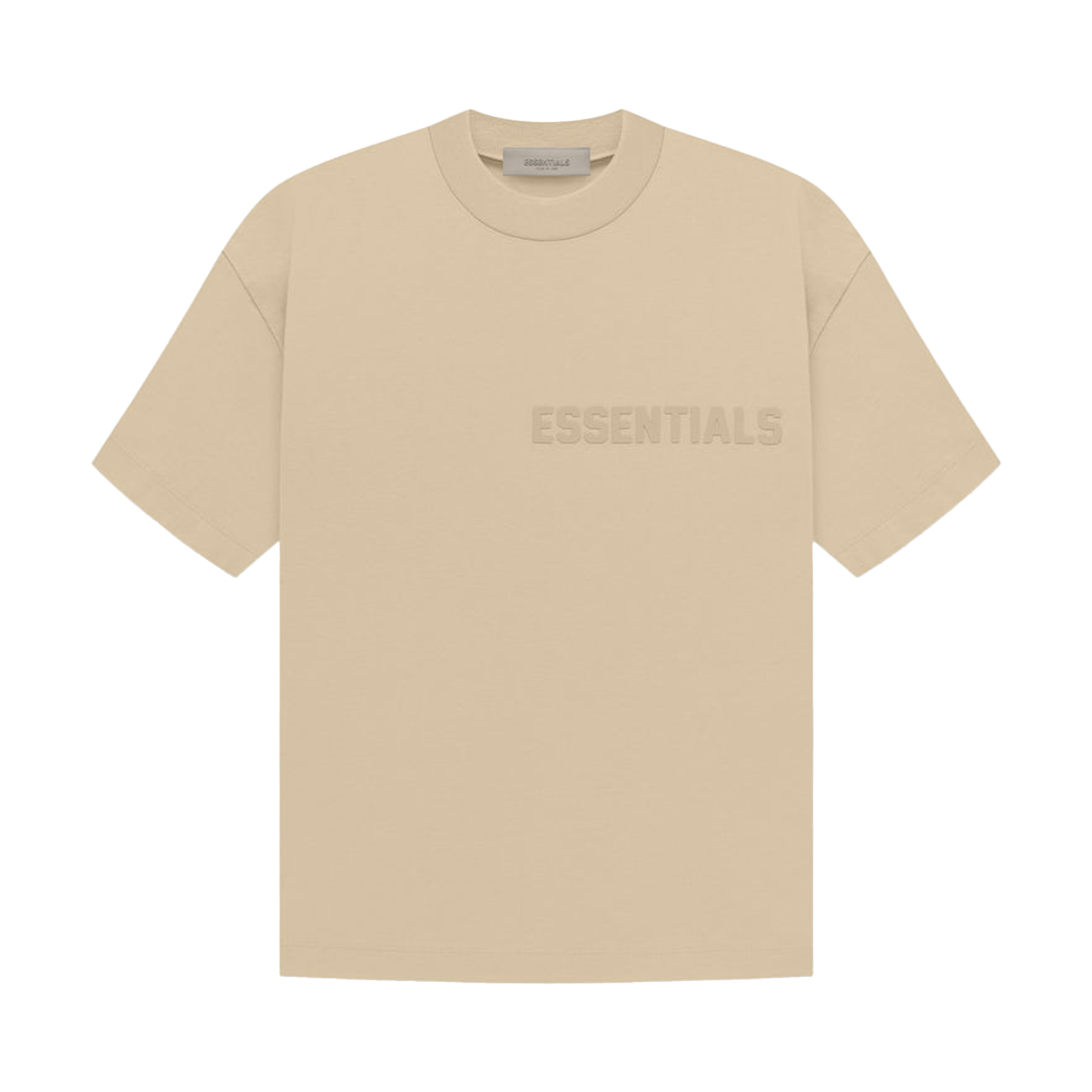 Pre-owned Essentials Fear Of God  Short-sleeve Tee 'sand' In Tan