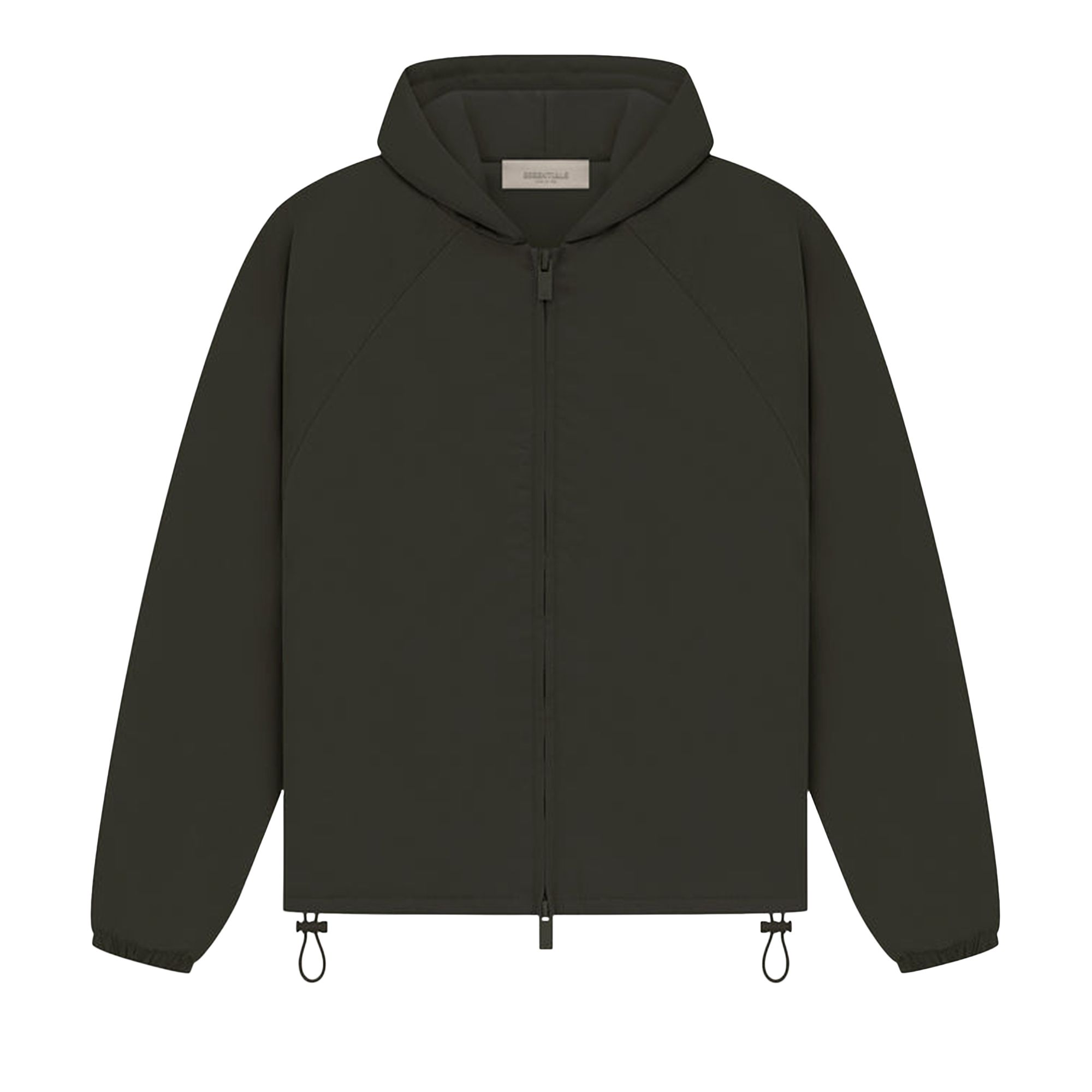 Pre-owned Essentials Fear Of God  Kids Full Zip Jacket 'off Black' | Kid's Size 14.5