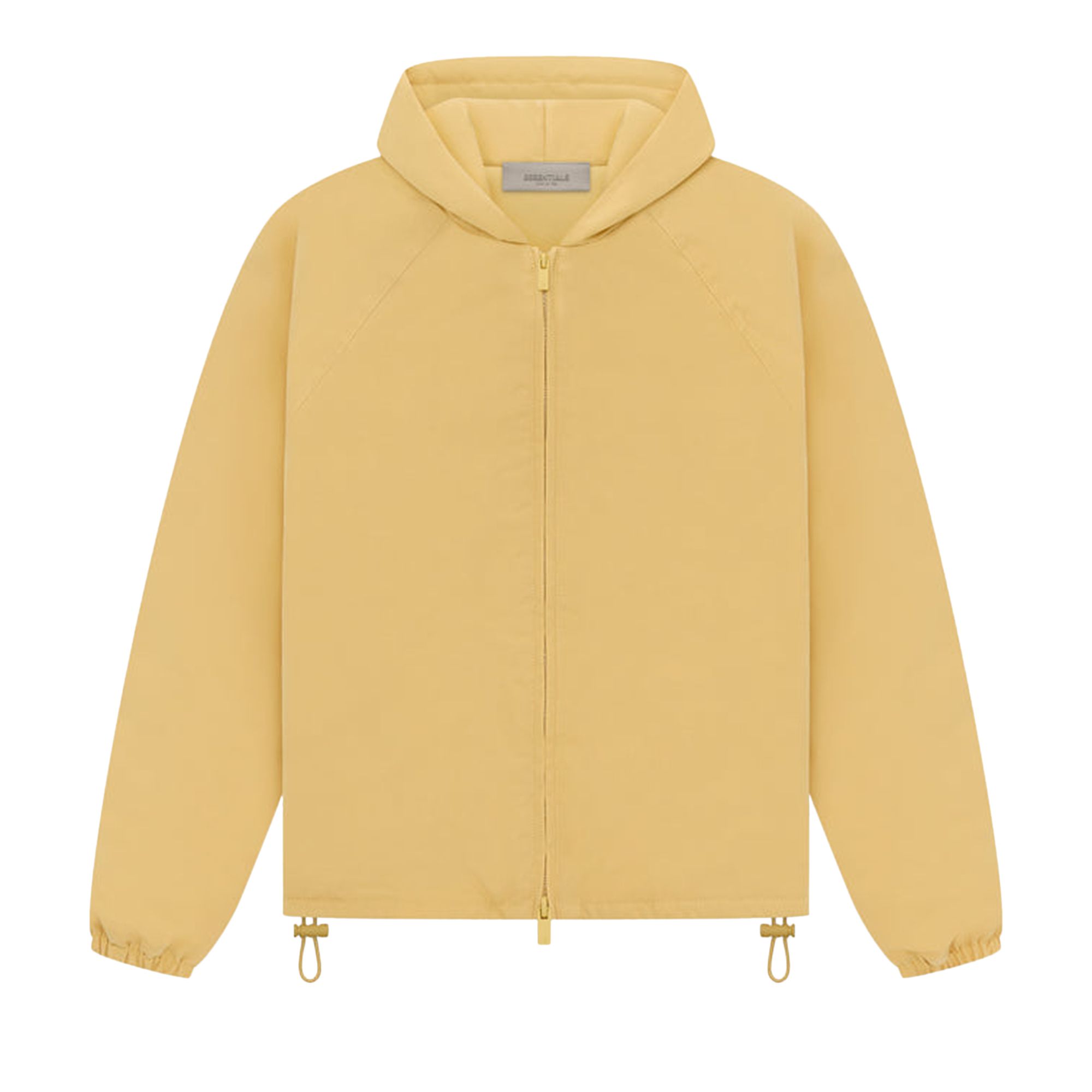 Pre-owned Essentials Fear Of God  Kids Full Zip Jacket 'light Tuscan' | Yellow | Kid's Size -6.5
