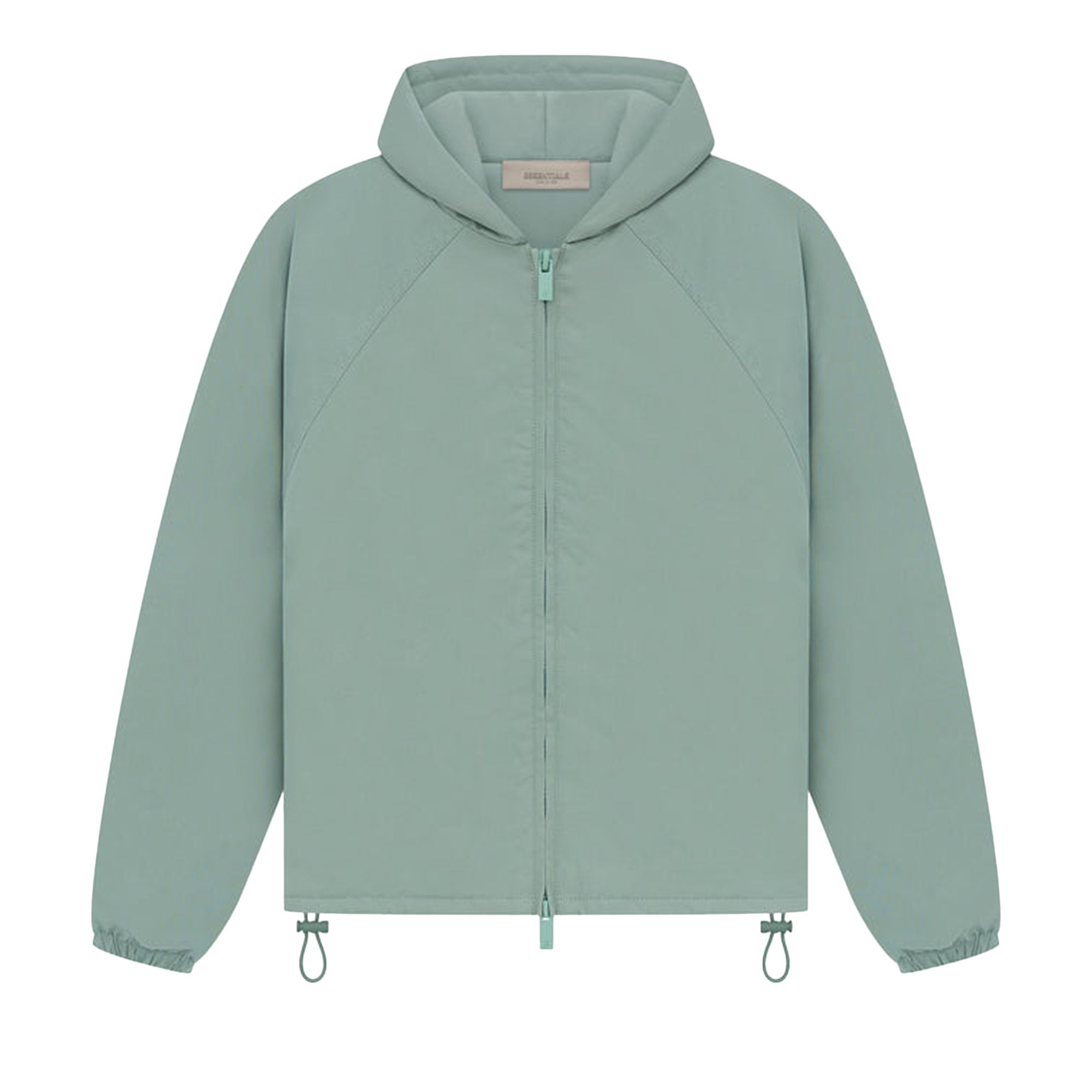 Pre-owned Essentials Fear Of God  Kids Full Zip Jacket 'sycamore' | Green | Kid's Size -4.5