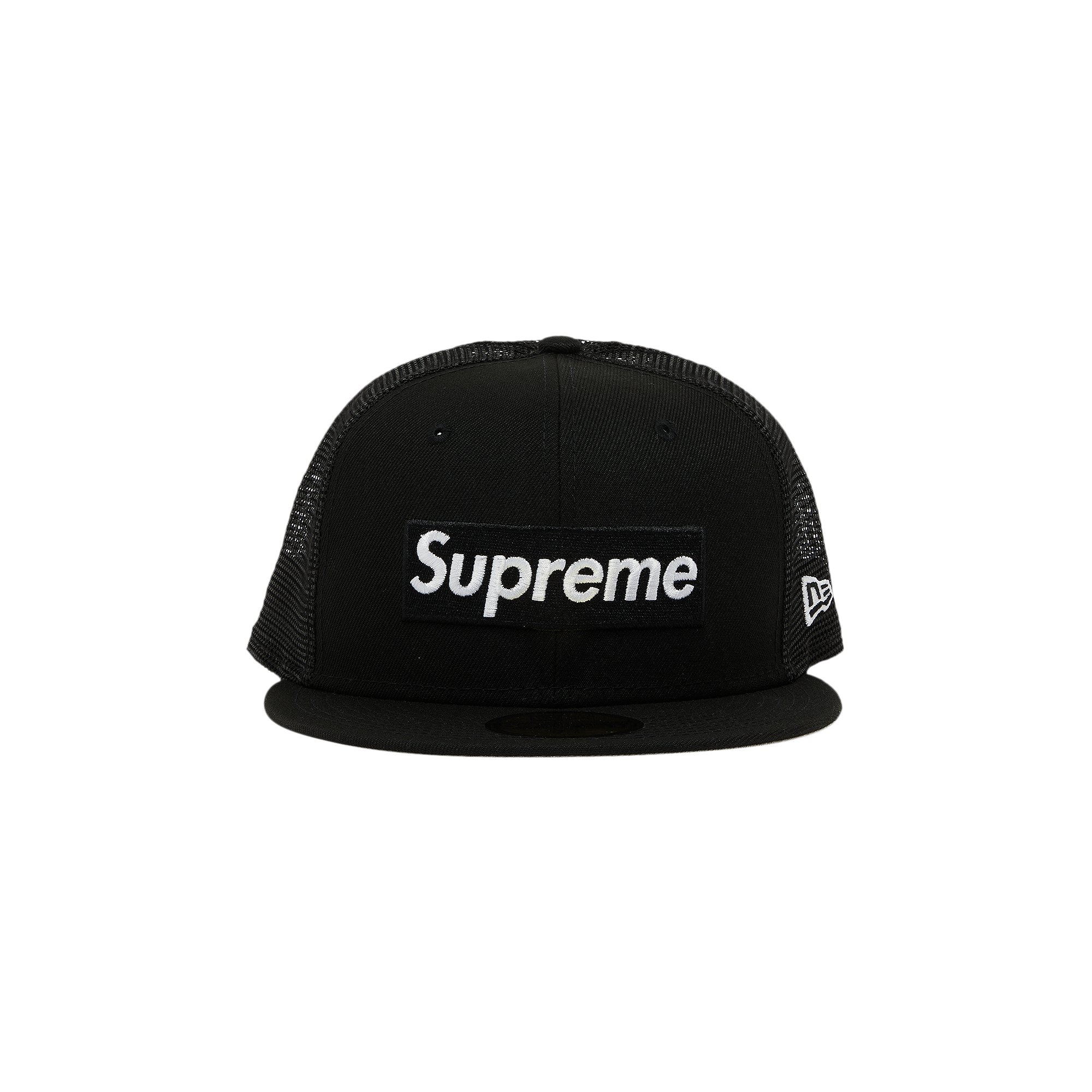Pre-owned Supreme X New Era Box Logo Mesh Back 'black'