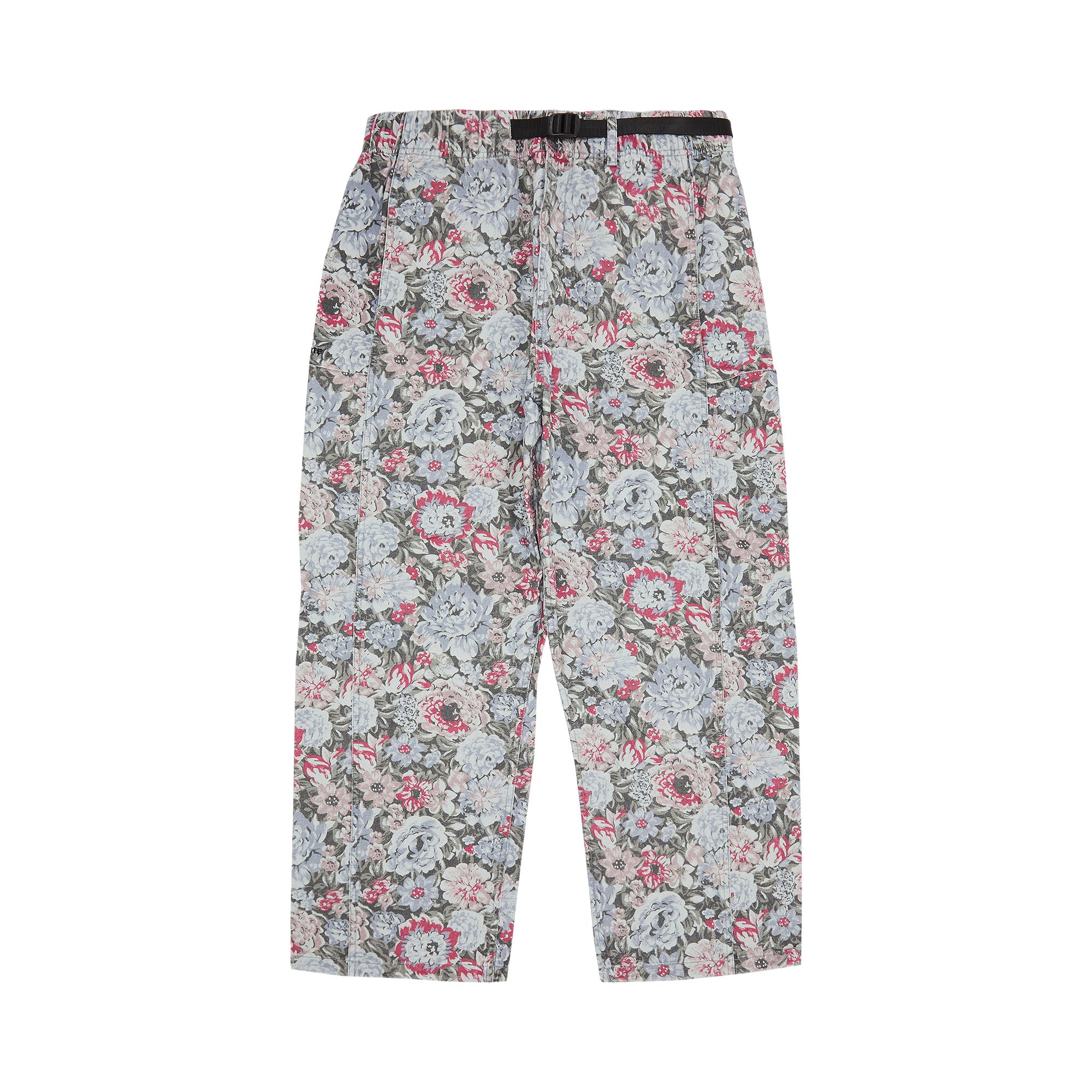 Pre-owned Belted Trail Pant 'floral' In Multi-color