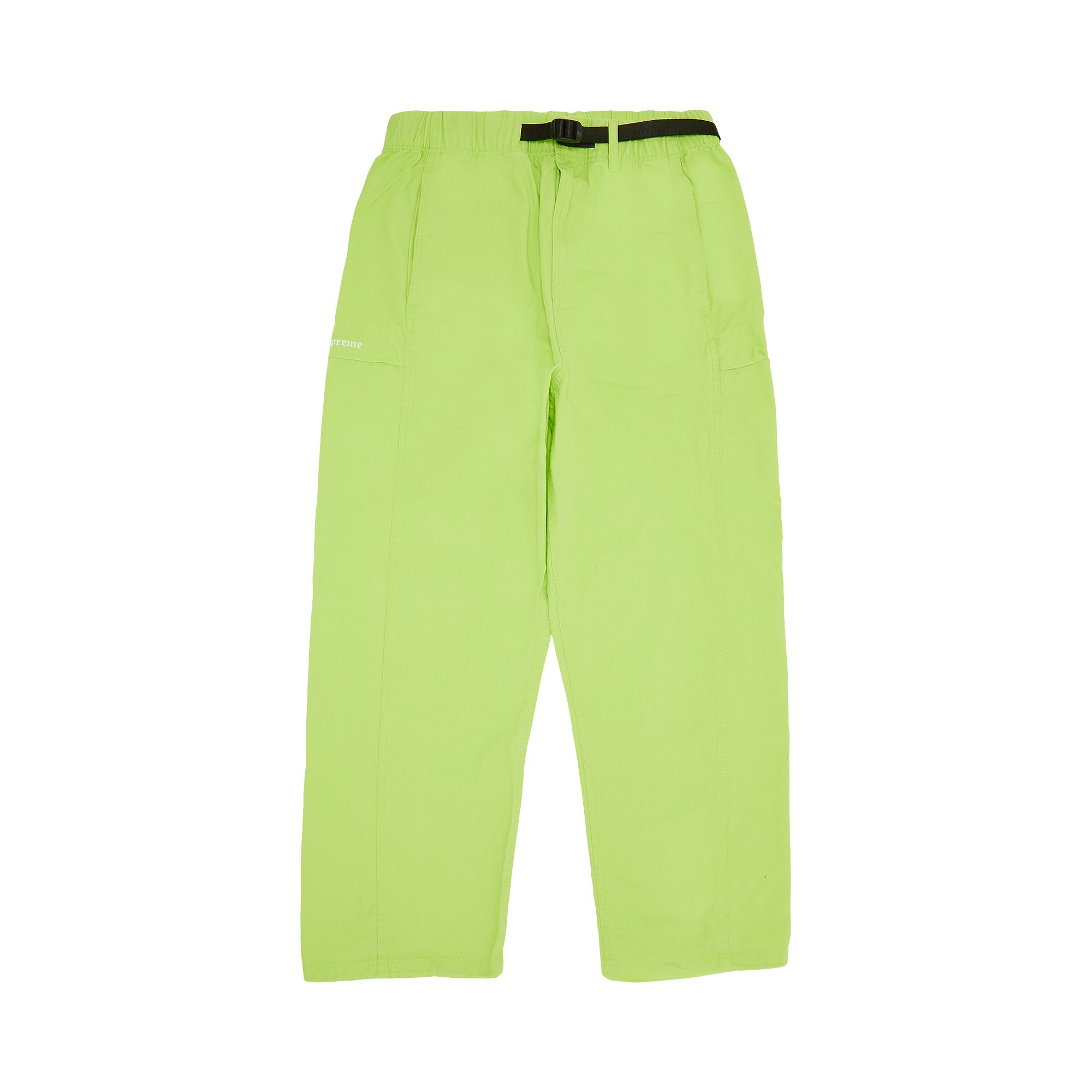 Pre-owned Supreme Belted Trail Pant 'lime' | Green | Men's Size M