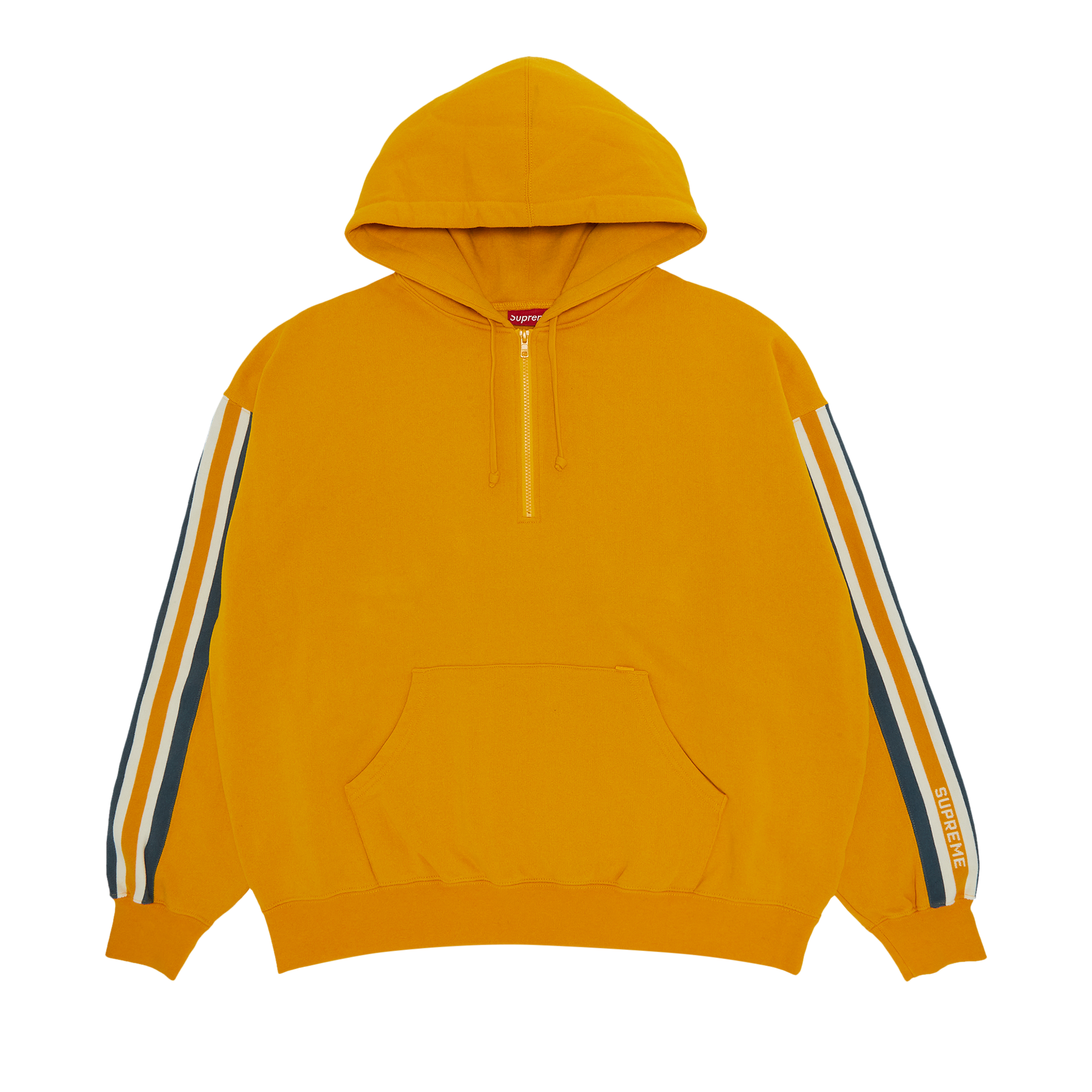 Pre-owned Supreme Half Zip Hooded Sweatshirt 'bright Gold'