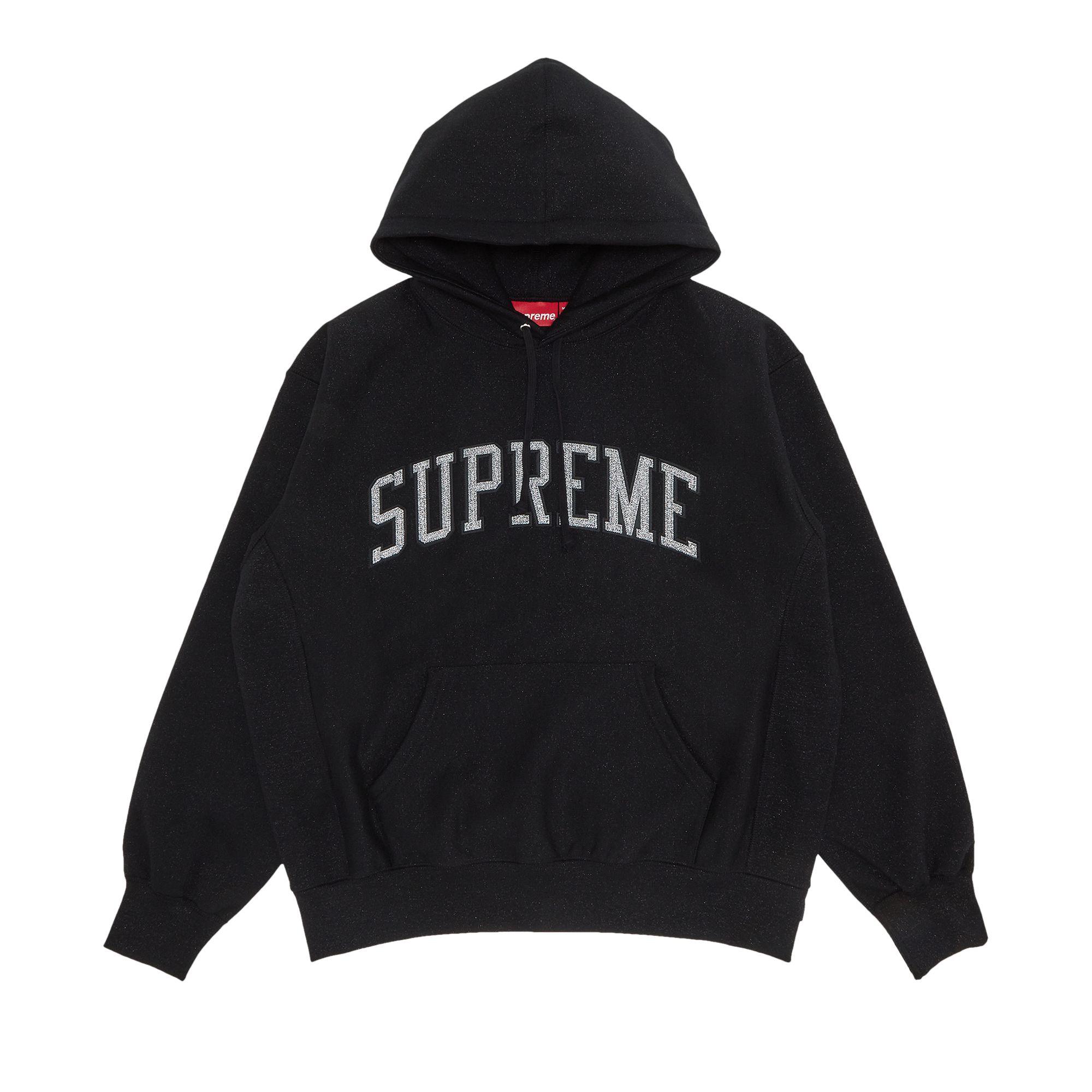 Pre-owned Supreme Glitter Arc Hooded Sweatshirt 'black'