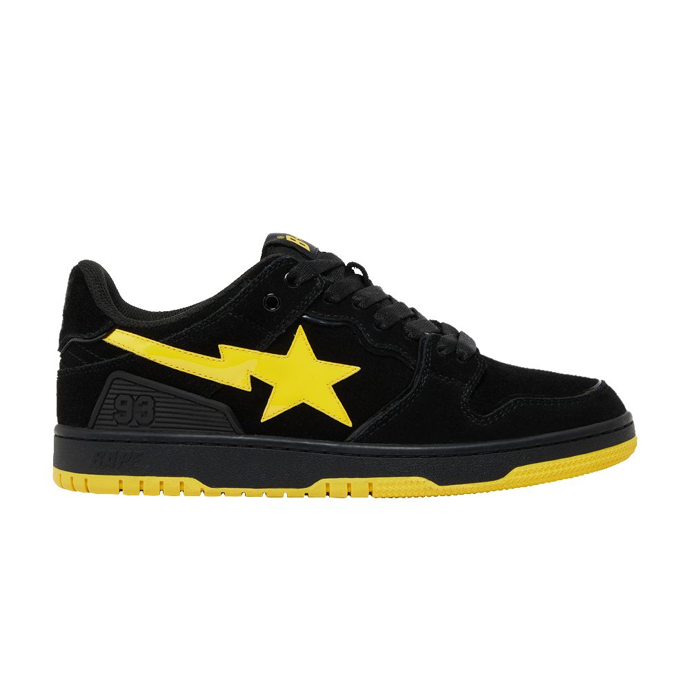 Pre-owned Bape Sk8 Sta 'black Electric Yellow'