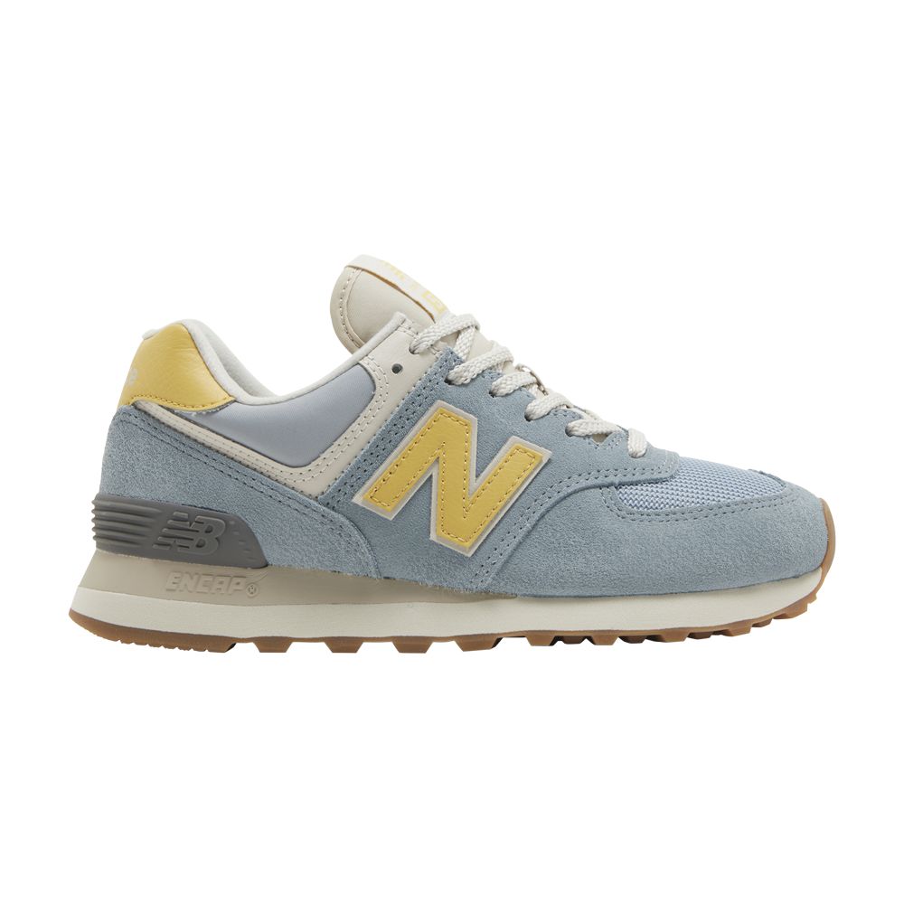 Pre-owned New Balance Wmns 574v2 'light Slate Wheat Field' In Blue