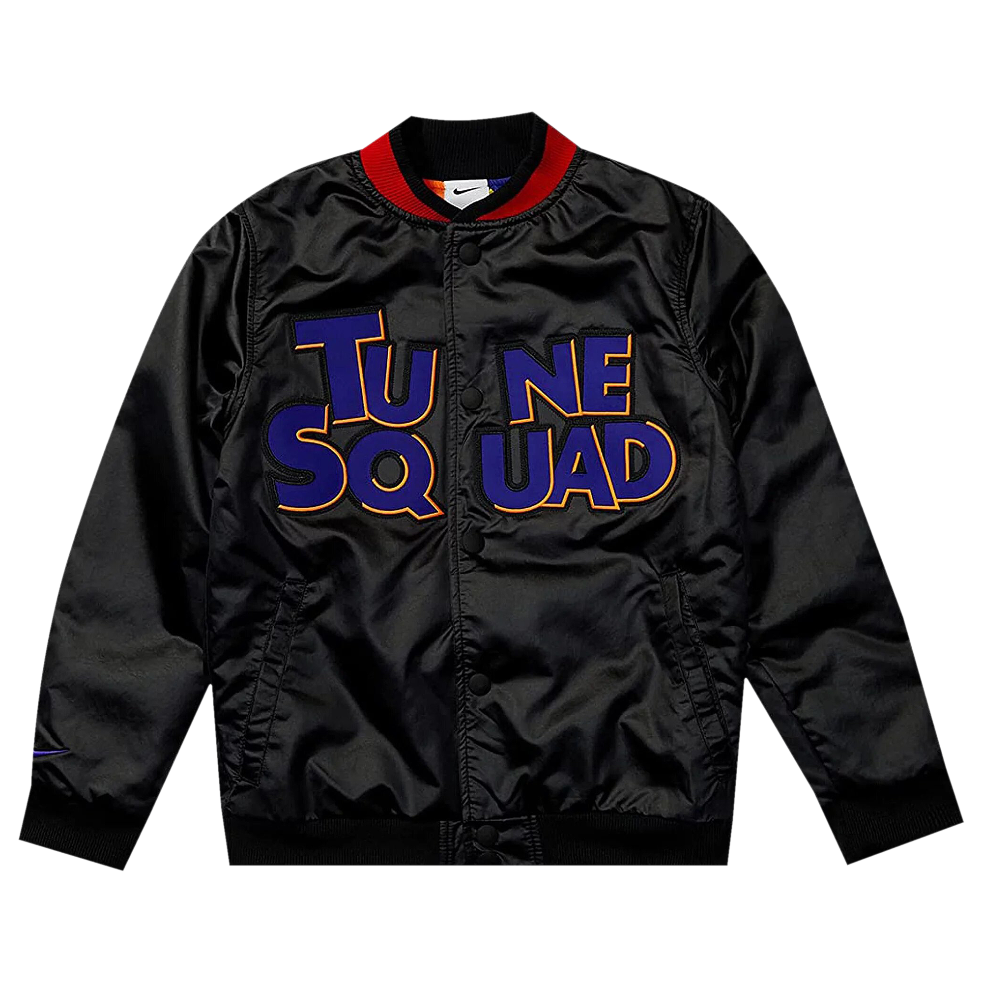 Pre-owned Nike X Space Jam: A New Legacy Tune Squad Varsity Jacket (asia Sizing) 'black/white/concord'