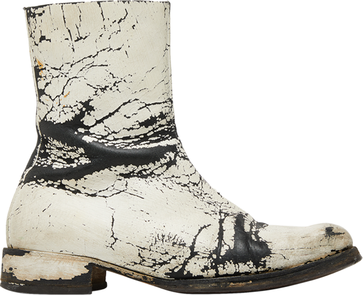 Buy Maison Margiela Square Toe Boot 'Painted - White' - MM10 SQ TOE ...