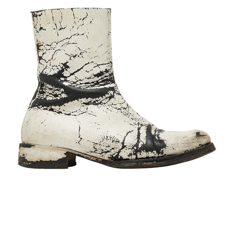 Buy Maison Margiela Square Toe Boot Painted White MM10 SQ TOE PAINTED WT GOAT CA