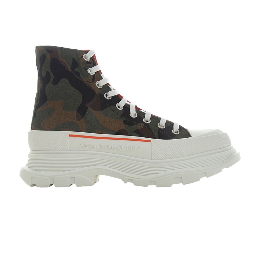 Alexander McQueen Tread Slick High 'Camo Skull' | Green | Men's Size 9 - 683566-W4S11-3298
