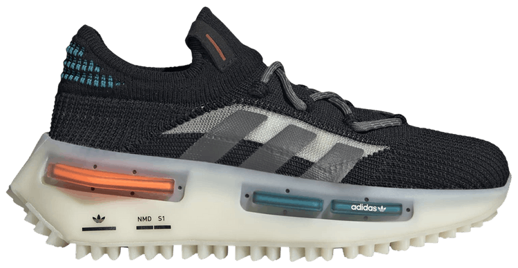 Adidas NMD S1 J Black Teal Orange