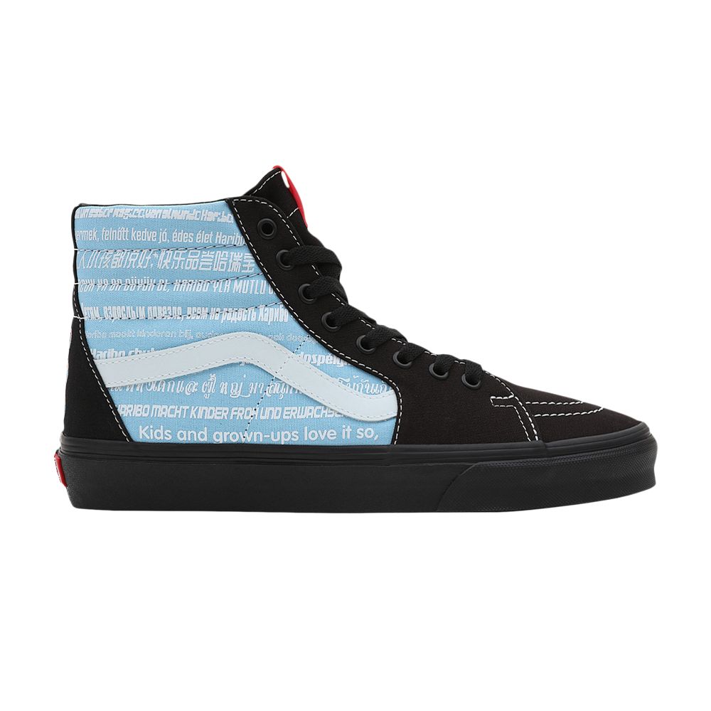 Click to view more detailed imagery on our partner's website Pre-owned Vans Haribo X Sk8-hi 'catchphrase Print' In Blue