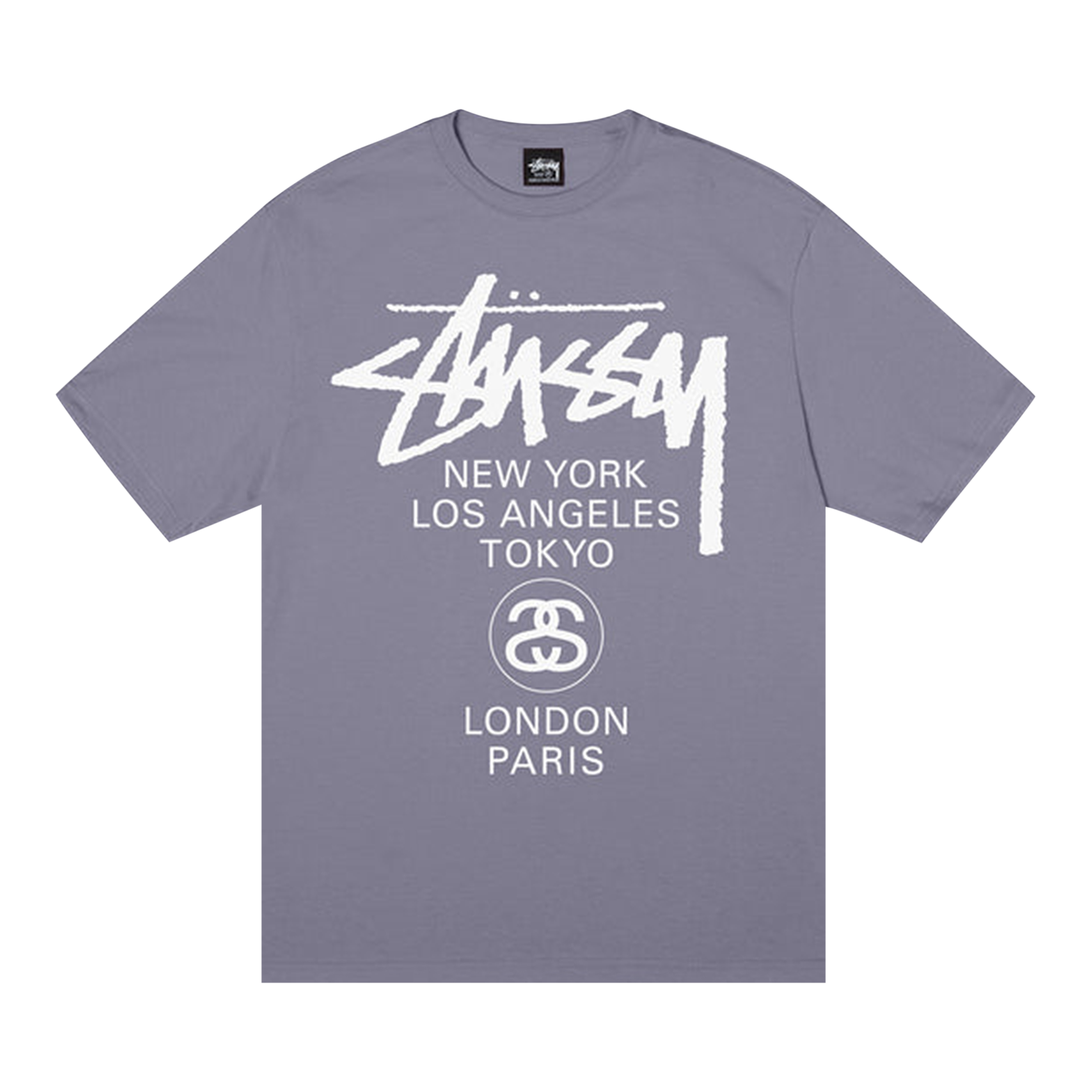 Pre-owned Stussy World Tour Tee 'mauve' In Purple