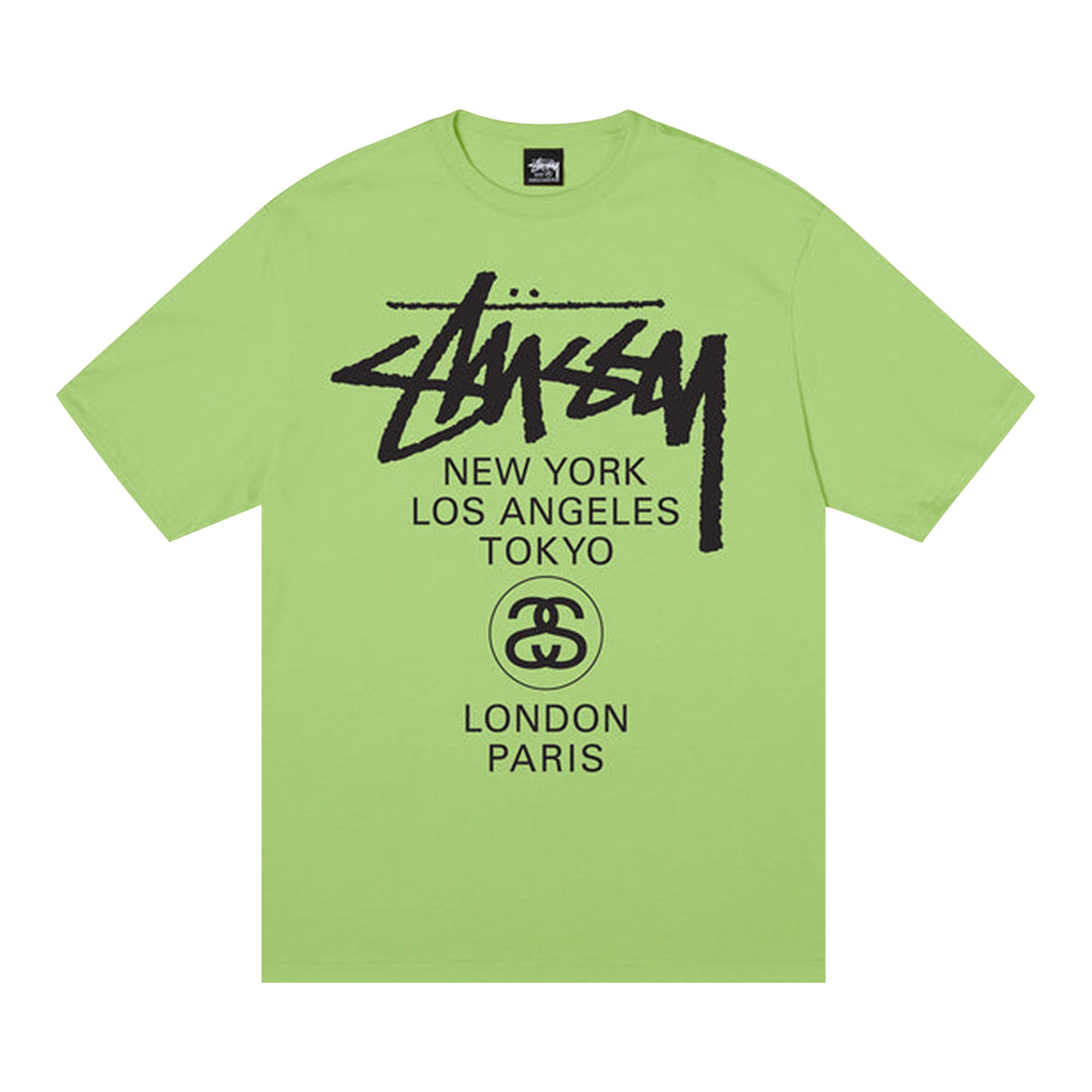 Stussy World Tour Tee 'Tea' | Green | Men's Size S
