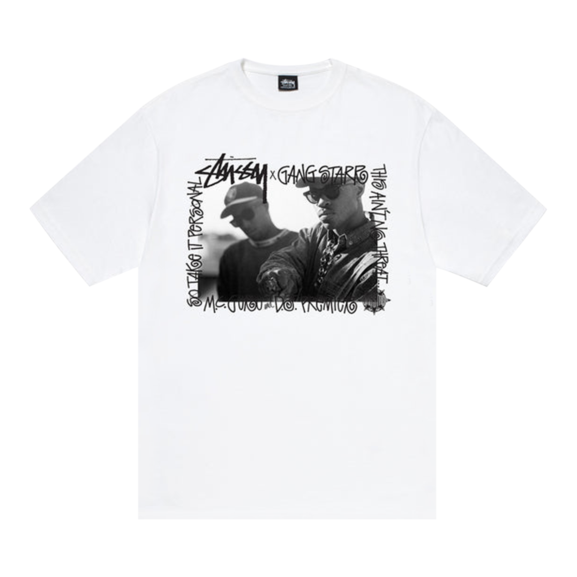 Pre-owned Stussy Gang Starr Take It Personal Tee 'white'