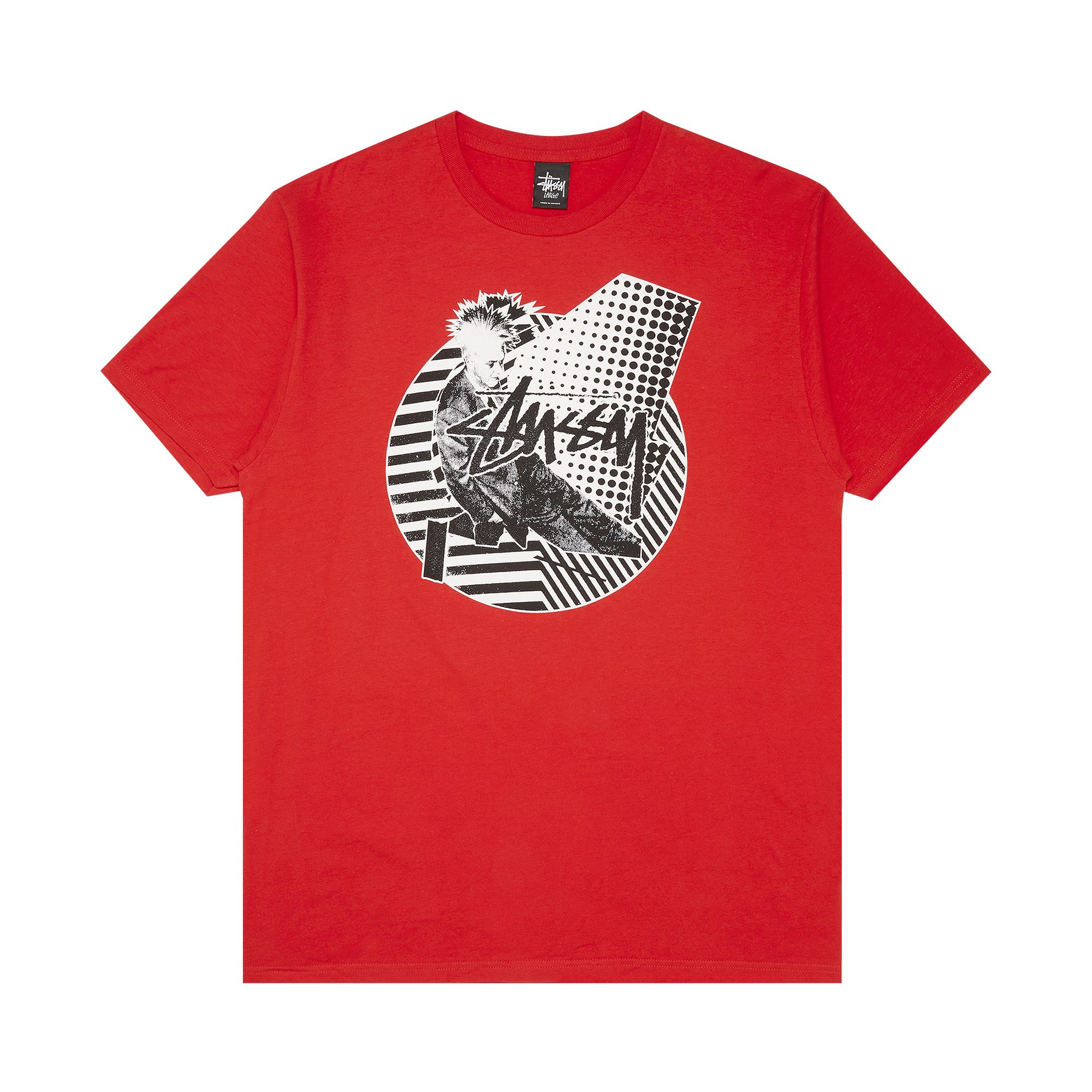 Pre-owned Stussy Punk Mix Tee 'red'