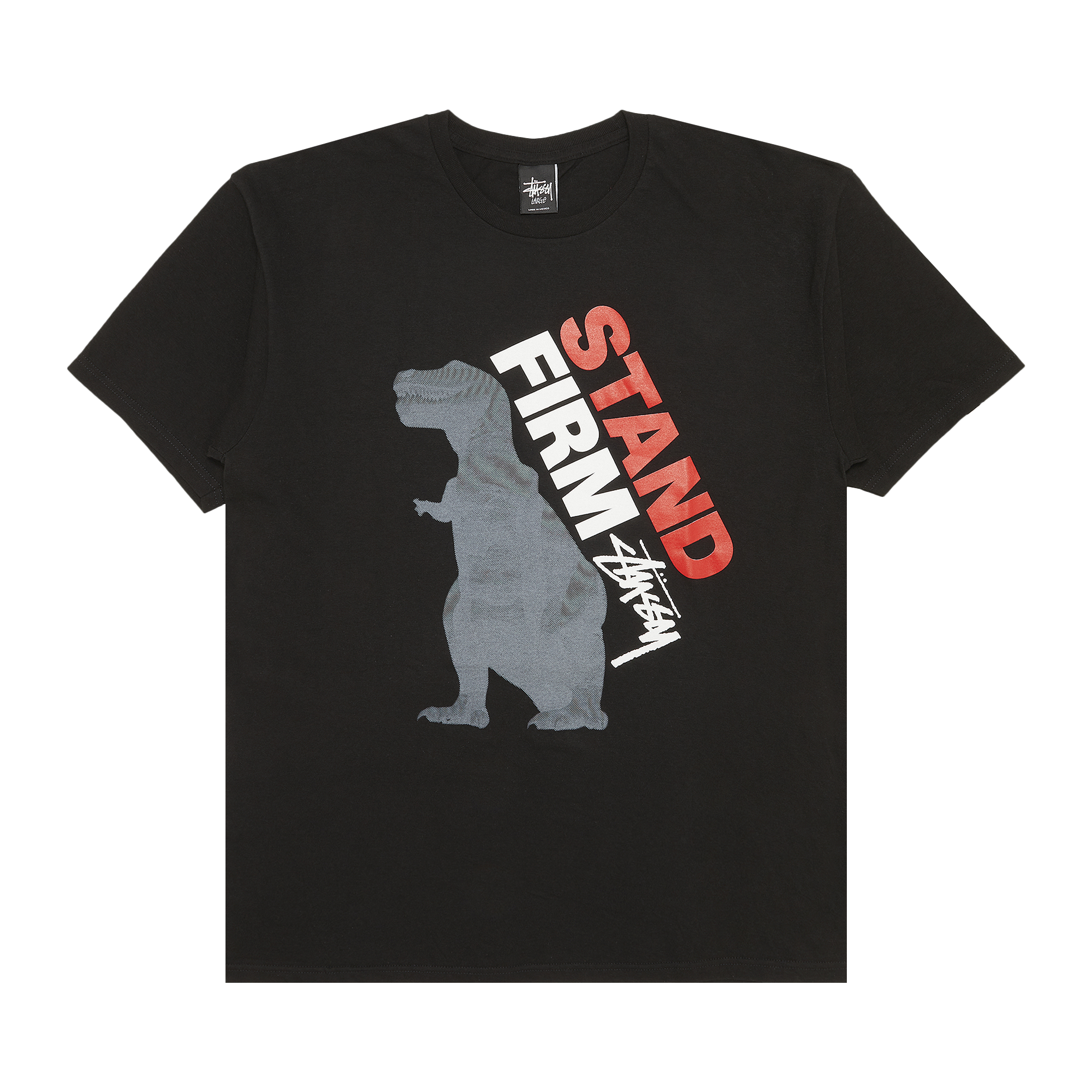 Pre-owned Stussy Stand Firm Dino Tee 'black'