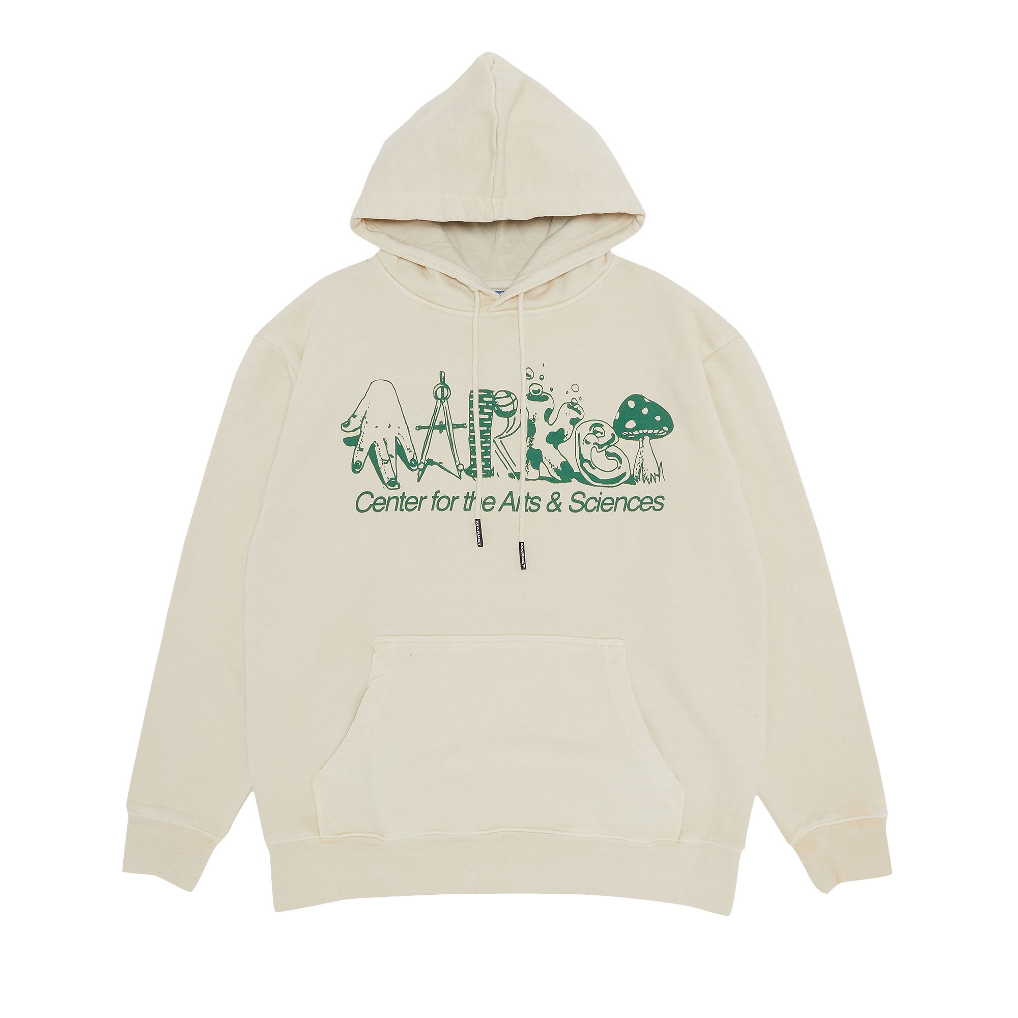 Pre-owned Market Smiley Arts & Sciences Hoodie 'sand' | Tan | Men's Size S In Brown