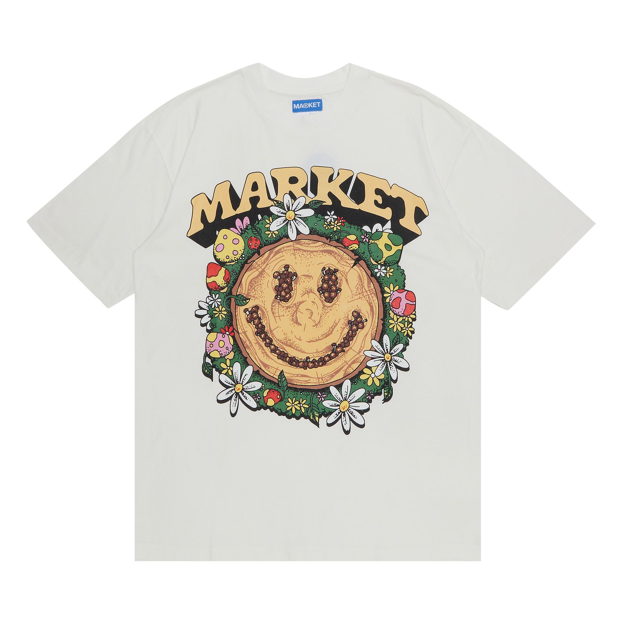 Pre-owned Market Smiley Decomposition T-shirt 'cloud' | White | Men's Size L