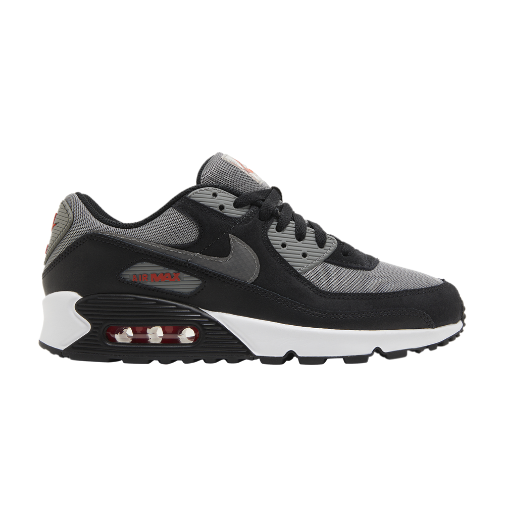 Pre-owned Nike Air Max 90 'black Pewter Red'