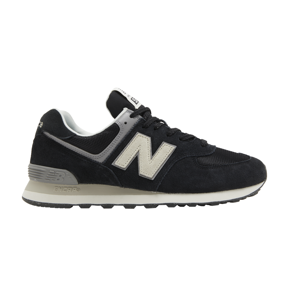 Pre-owned New Balance 574 'black Grey'