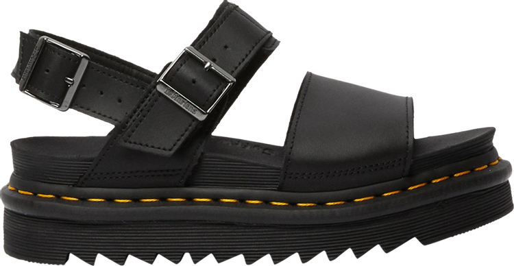 Wmns Voss Leather Strap Sandal 'Black'