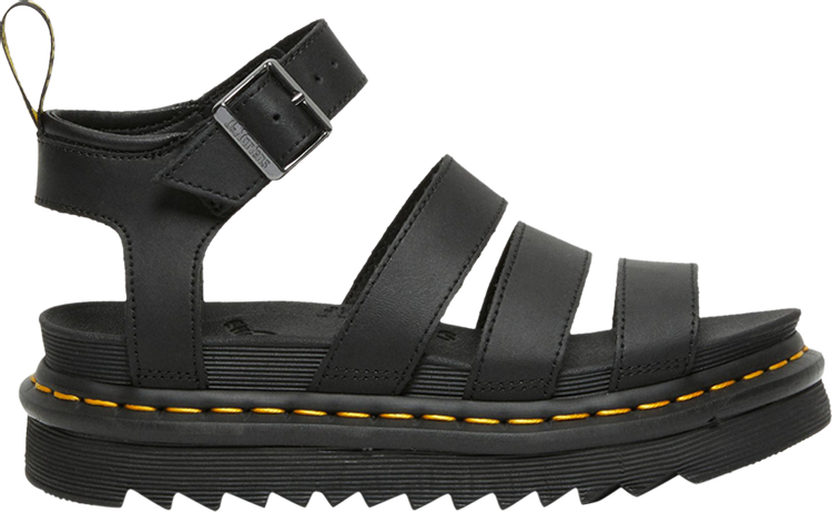 Wmns Blaire Hydro Leather Strap Sandal 'Black'