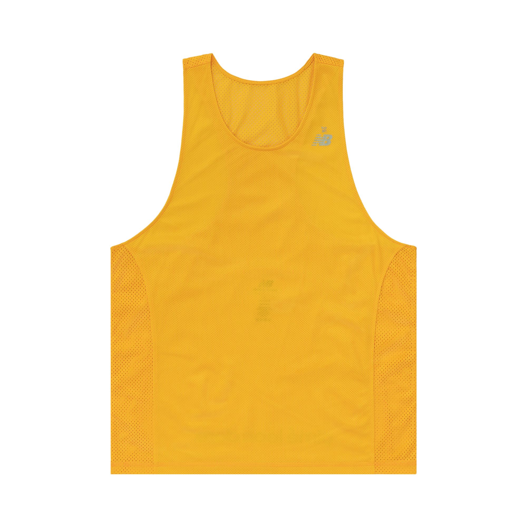 Pre-owned Aimé Leon Dore X New Balance Racing Singlet 'lemon Chrome' In Yellow
