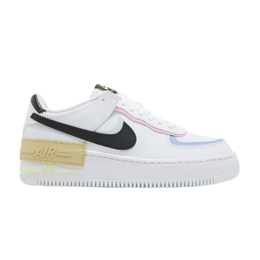 NIKE WMNS AIR FORCE 1 SHADOW 'WHITE BLACK PASTEL'