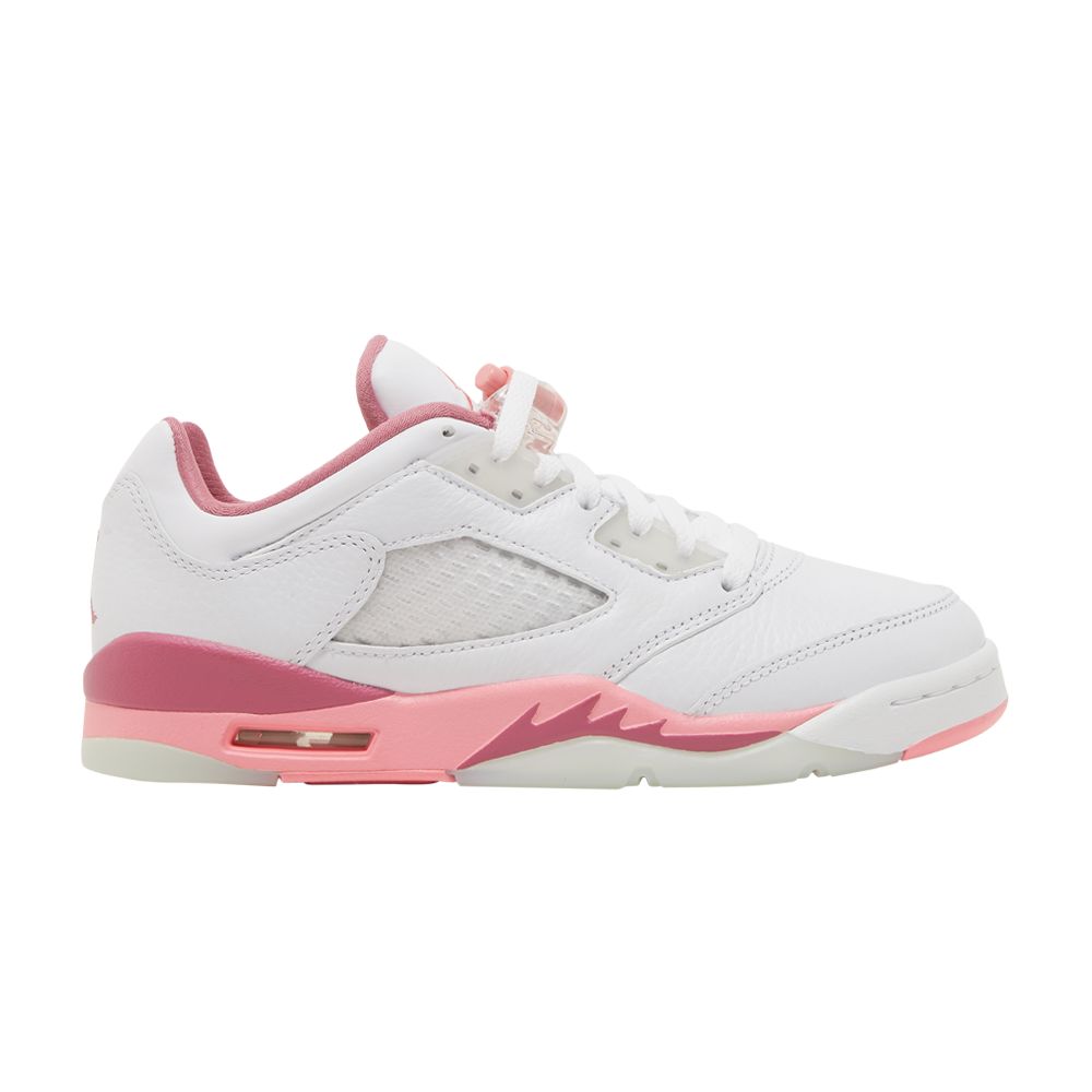 Pre-owned Air Jordan 5 Retro Low Gs 'crafted For Her' | White | Kid's Size 5