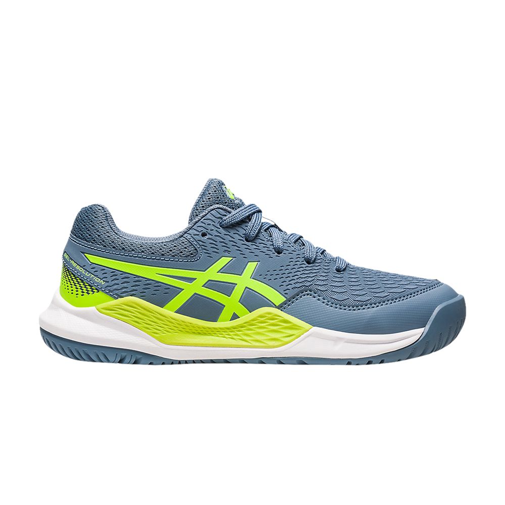 ASICS Gel Resolution 9 GS 'Steel Blue Hazard Green' | Kid's Size 6.5