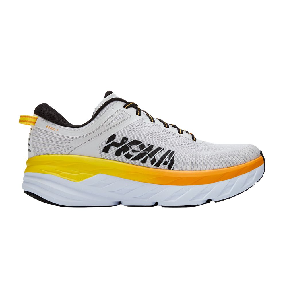 Hoka One One Bondi 7 'Nimbus Cloud Yellow' | Grey | Men's Size 7