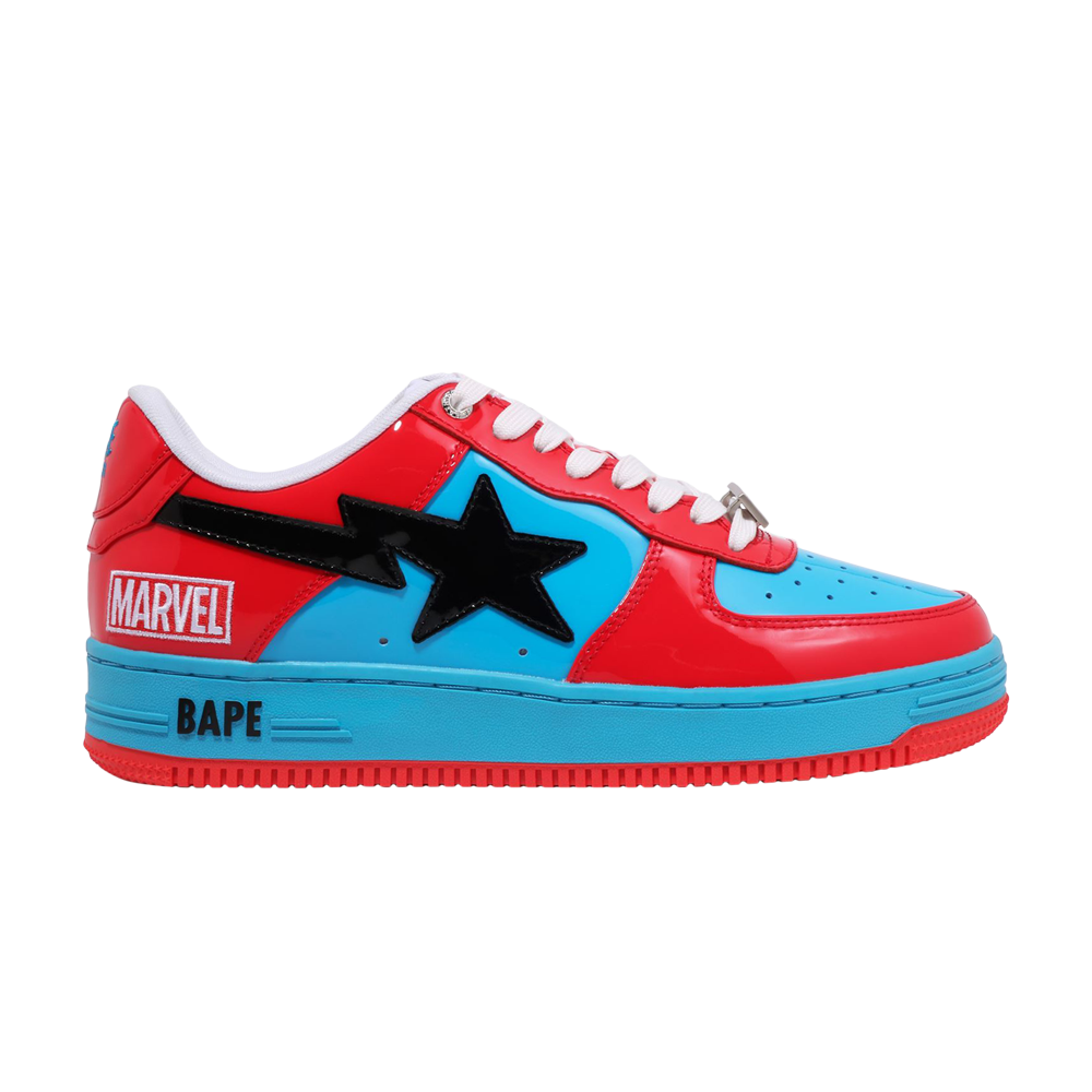 Pre-owned Bape Marvel X Wmns Sta 'spider-man' In Red