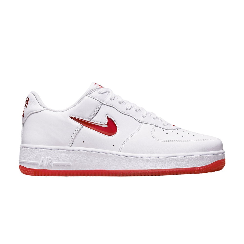 Pre-owned Nike Air Force 1 Jewel 'color Of The Month - White University Red'