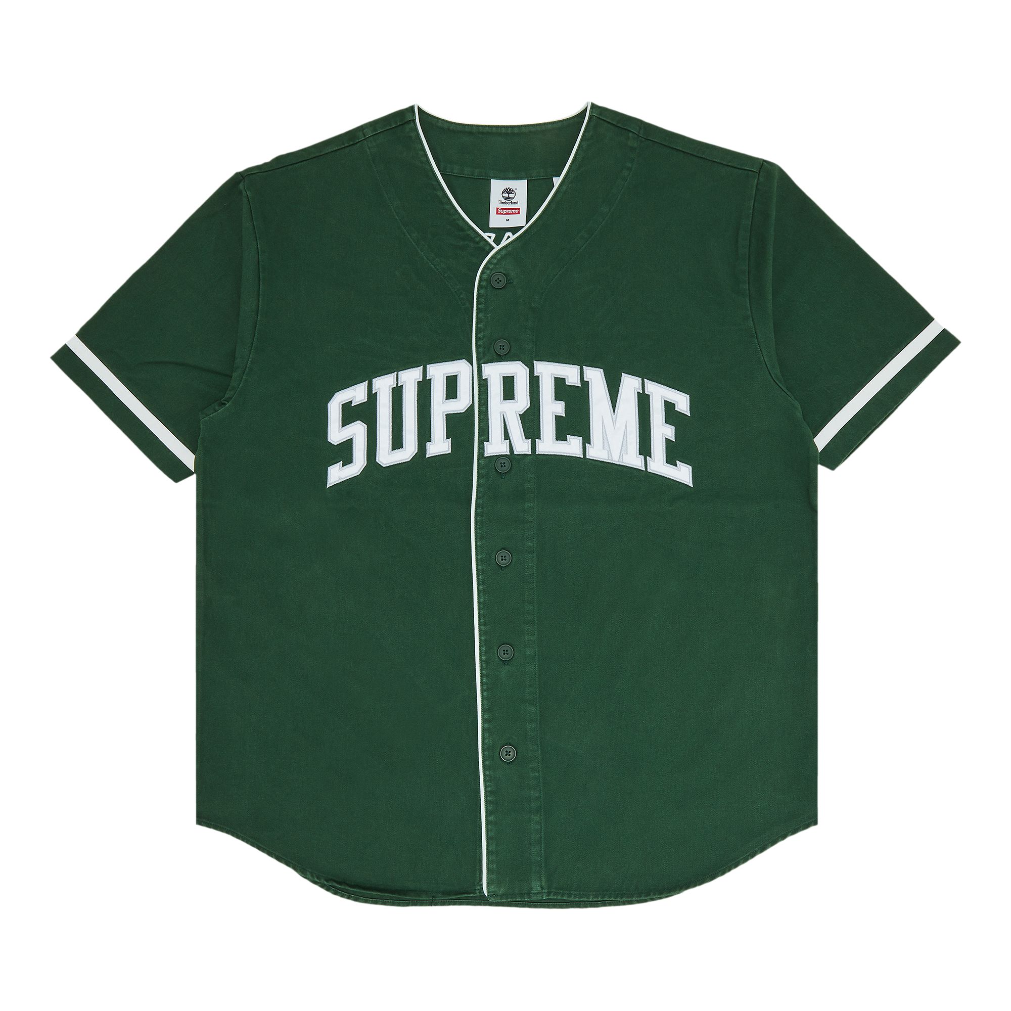 Supreme x Timberland Baseball Jersey 'Green' | Men's Size L