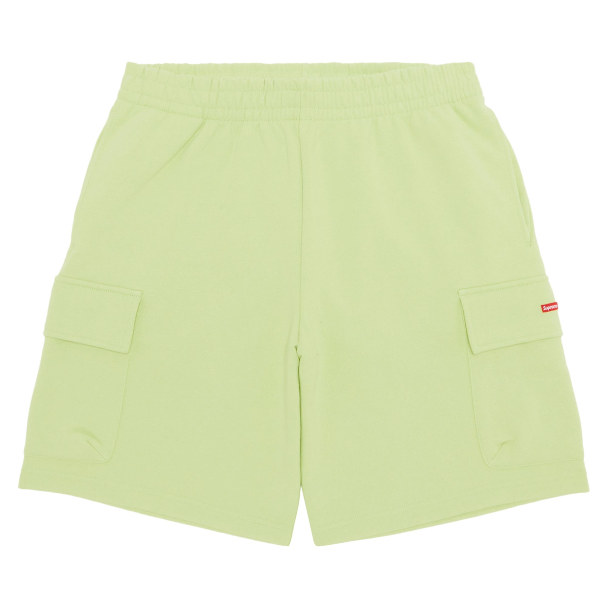 Pre-owned Supreme Small Box Baggy Cargo Sweatshort 'lime' | Green | Men's Size M