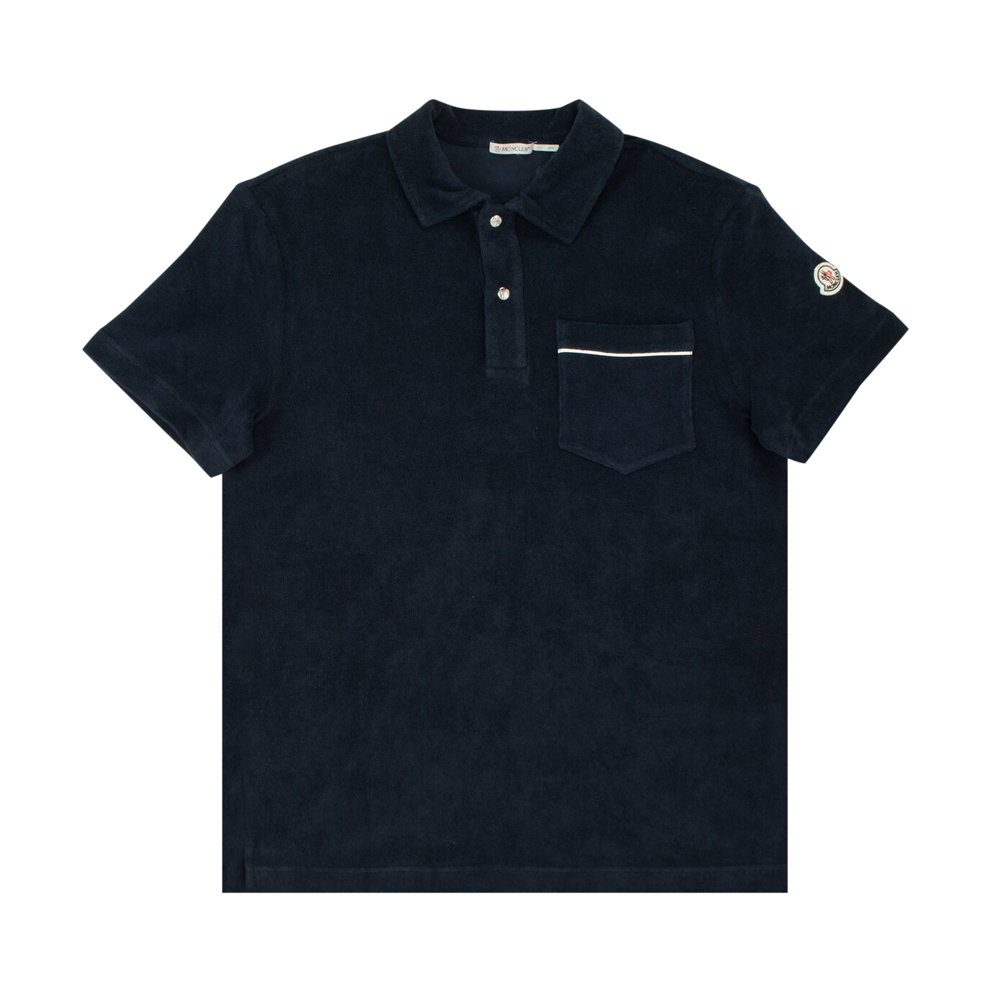 Pre-owned Moncler Short-sleeve Polo 'blue'