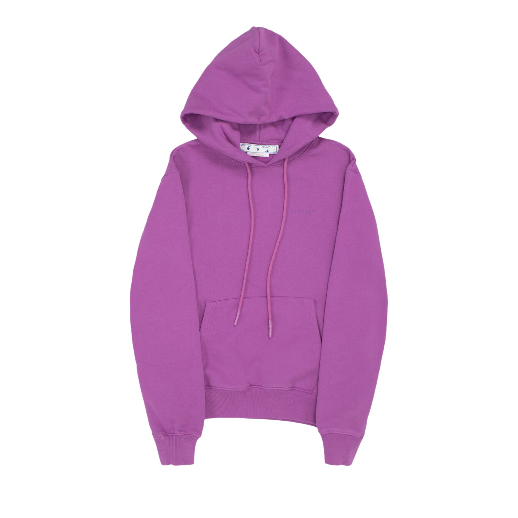 Pre-owned Off-white Diagonal Tab Slim Hoodie 'orchid' In Purple