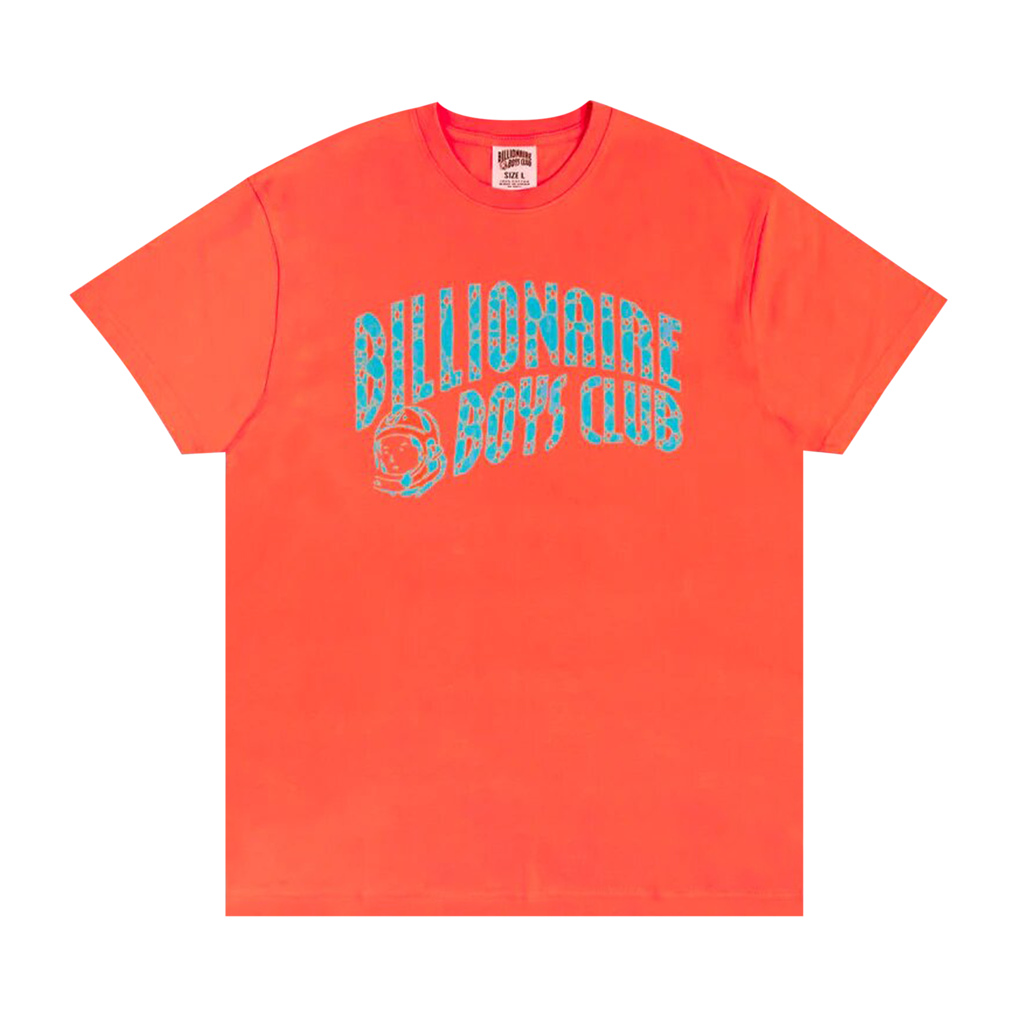 Pre-owned Billionaire Boys Club Cracked Arch Short-sleeve Tee 'hot Coral' In Pink