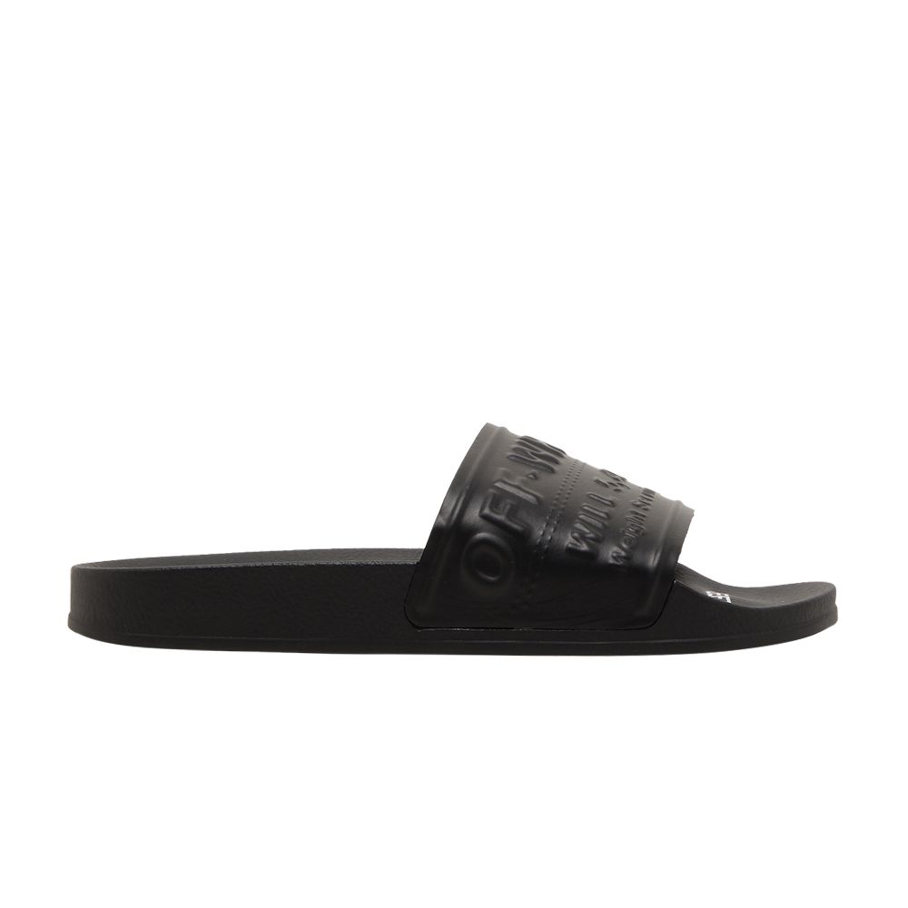 Pre-owned Off-white Wmns Pool Sliders 'black' | Women's Size 38