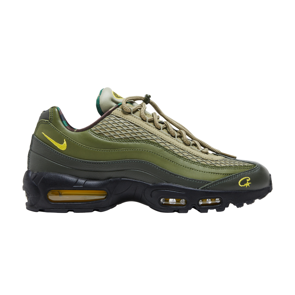 Pre-owned Nike Corteiz X Air Max 95 Sp 'rules The World - Sequoia' In Green
