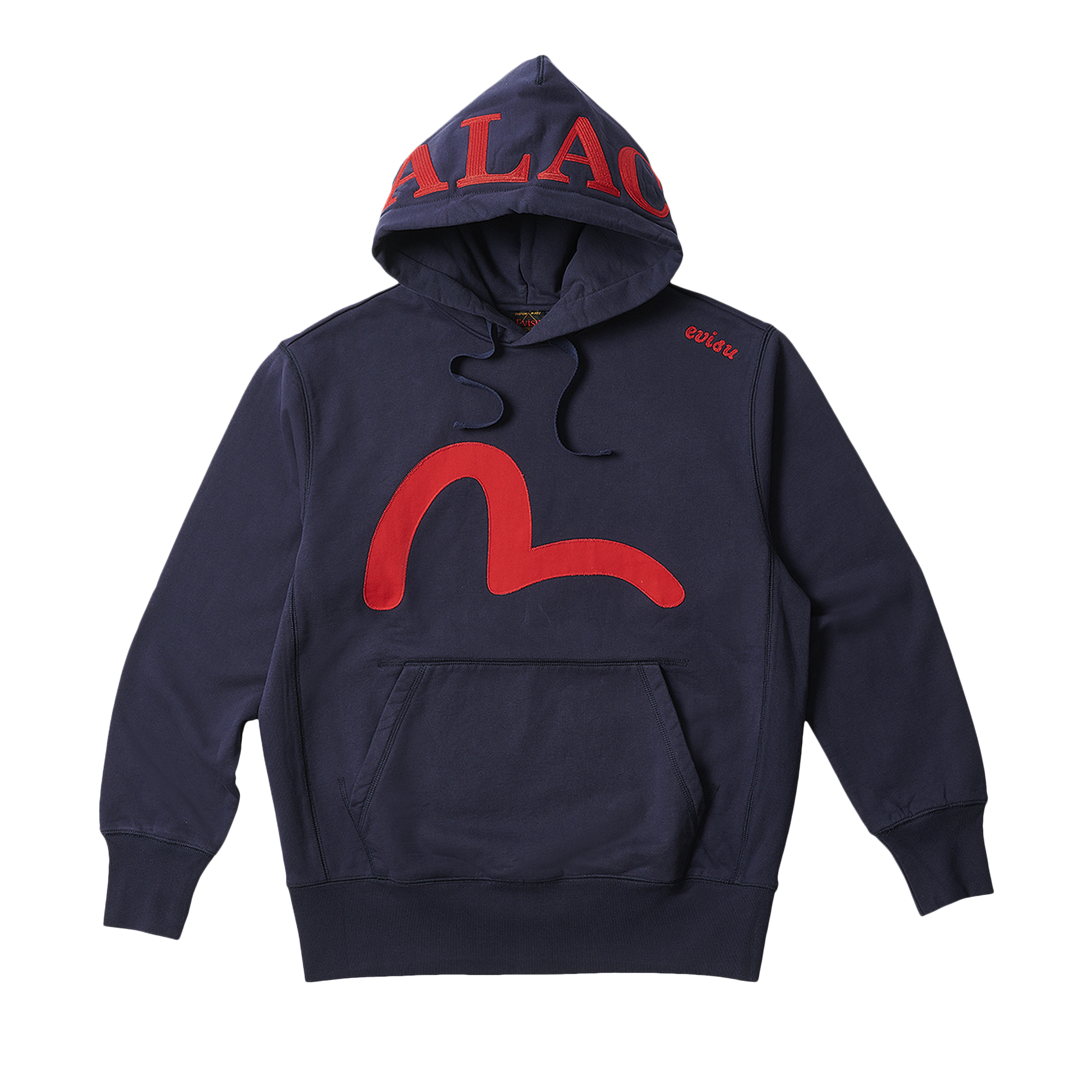 Pre-owned Palace X Evisu Seagull Hood 'navy' In Blue